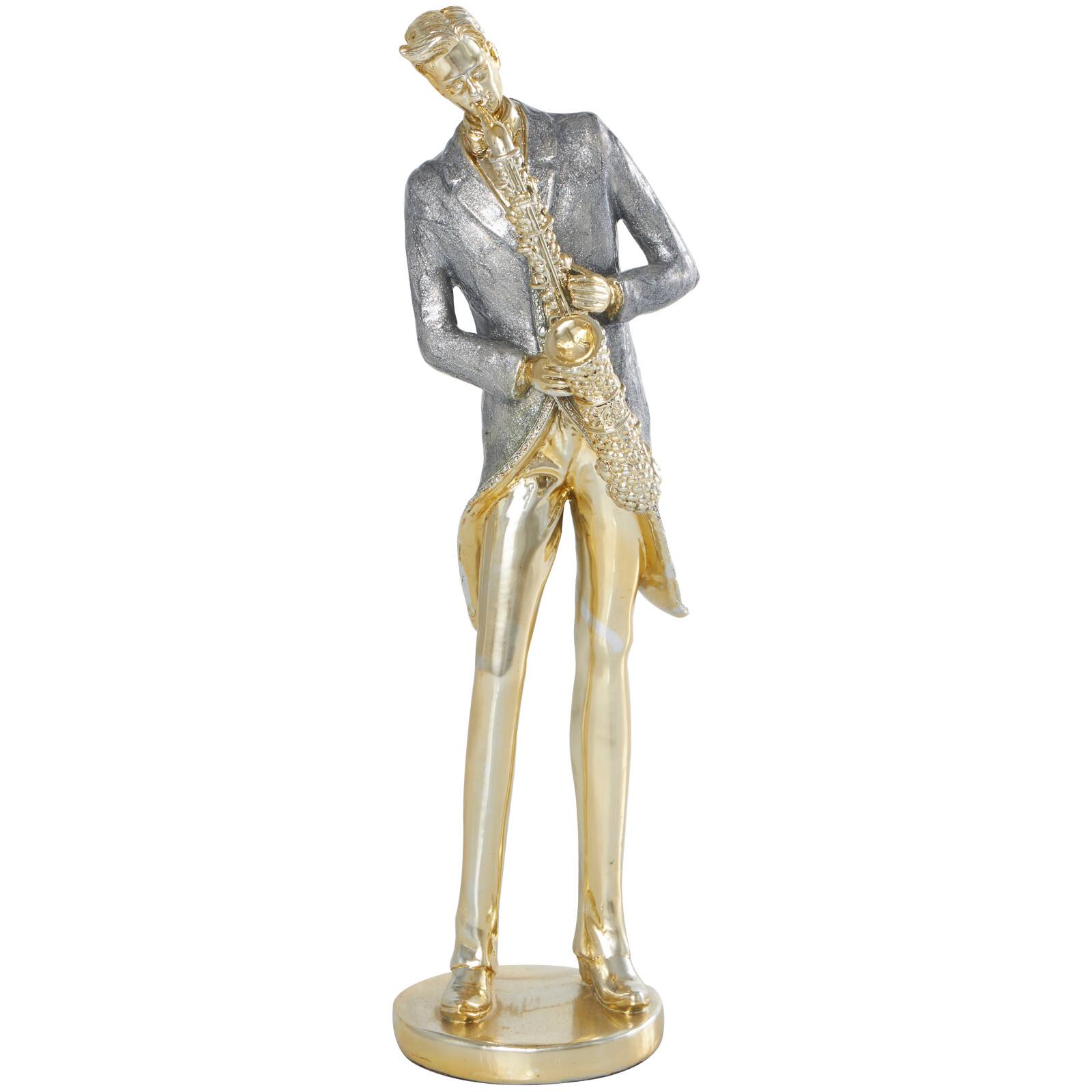 14&#x22; Gold Musician Sculpture Set