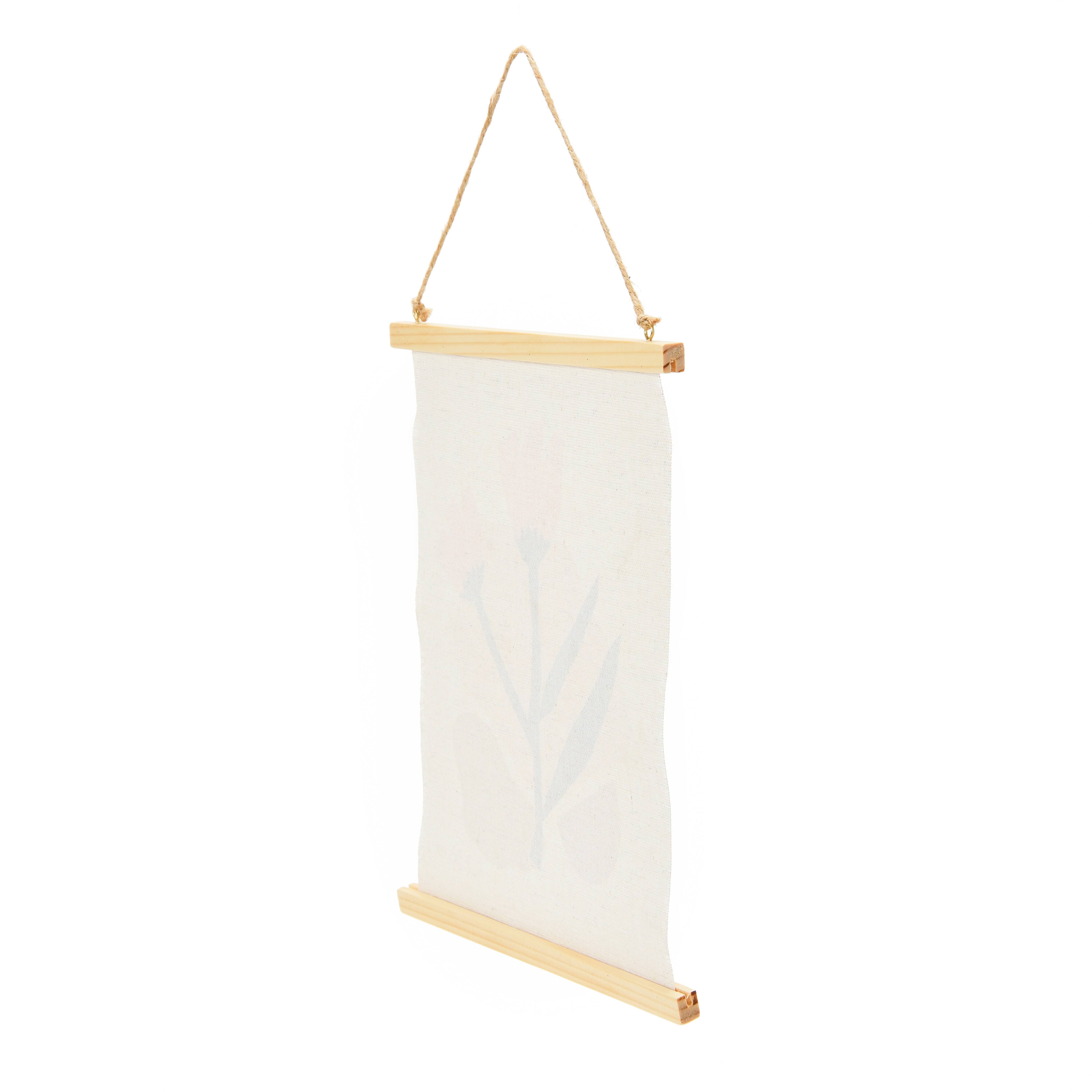 Hello Honey® Abstract Floral Canvas Wall Scroll