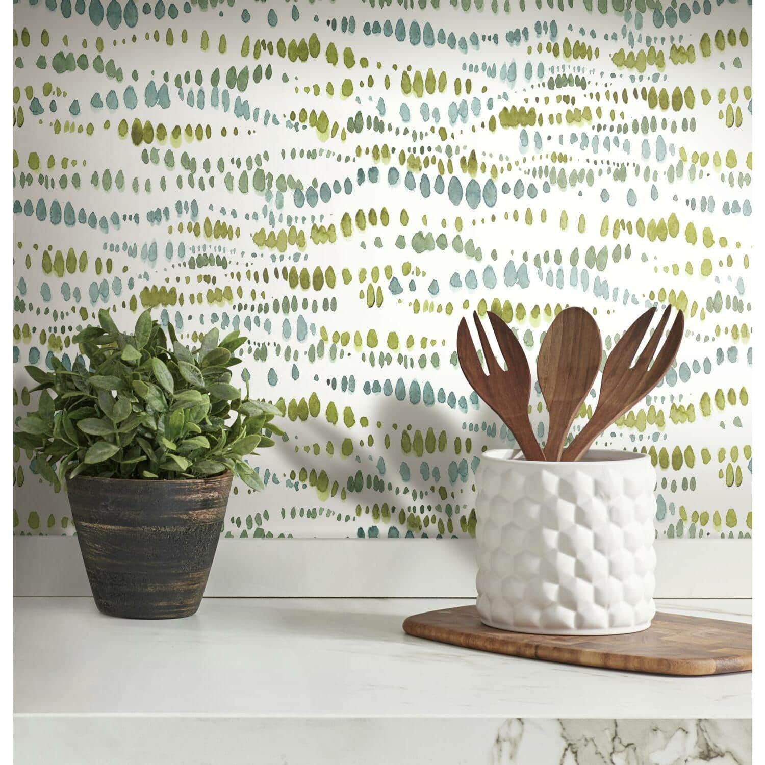 RoomMates Dotted Line Peel & Stick Wallpaper