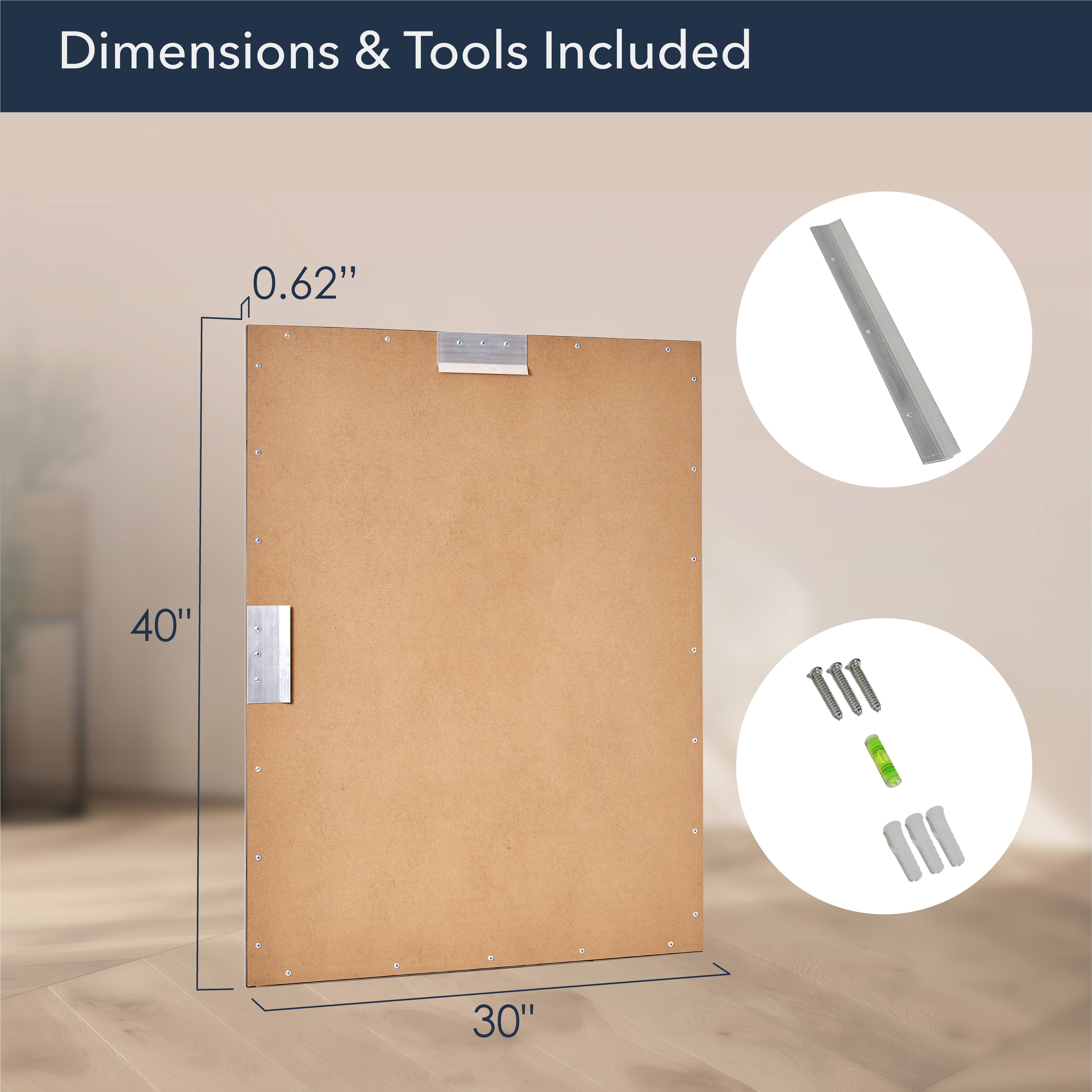 Head West Bronze Stainless Steel Beveled 30" x 40" Framed Accent Vanity Mirror