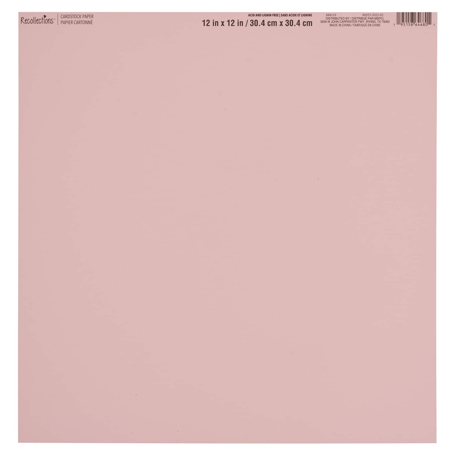 60 Pack: Smooth Solid Cardstock Paper by Recollections™, 12" x 12"