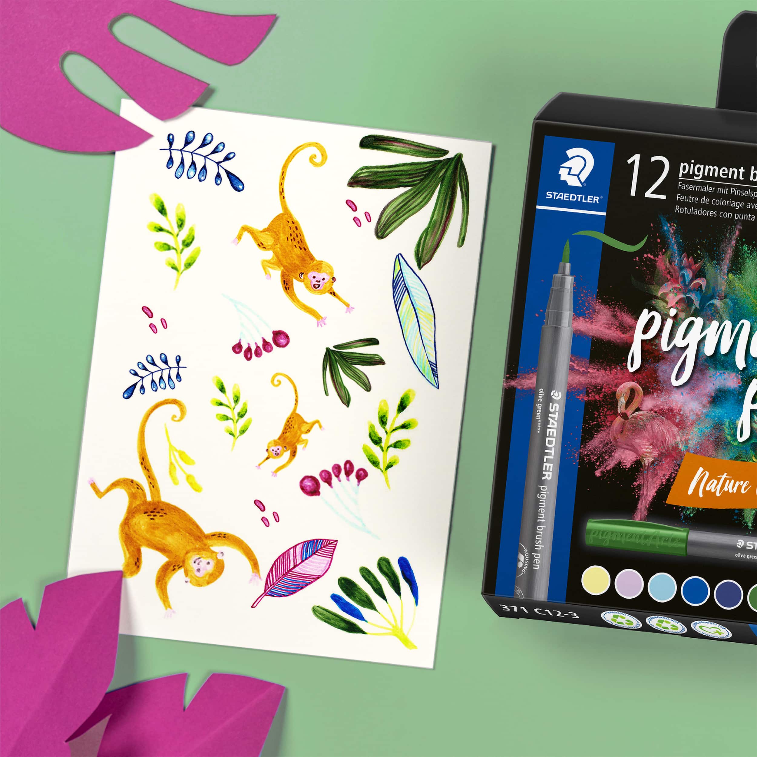 STAEDTLER&#xAE; Pigments Arts Nature Brush Pen Set