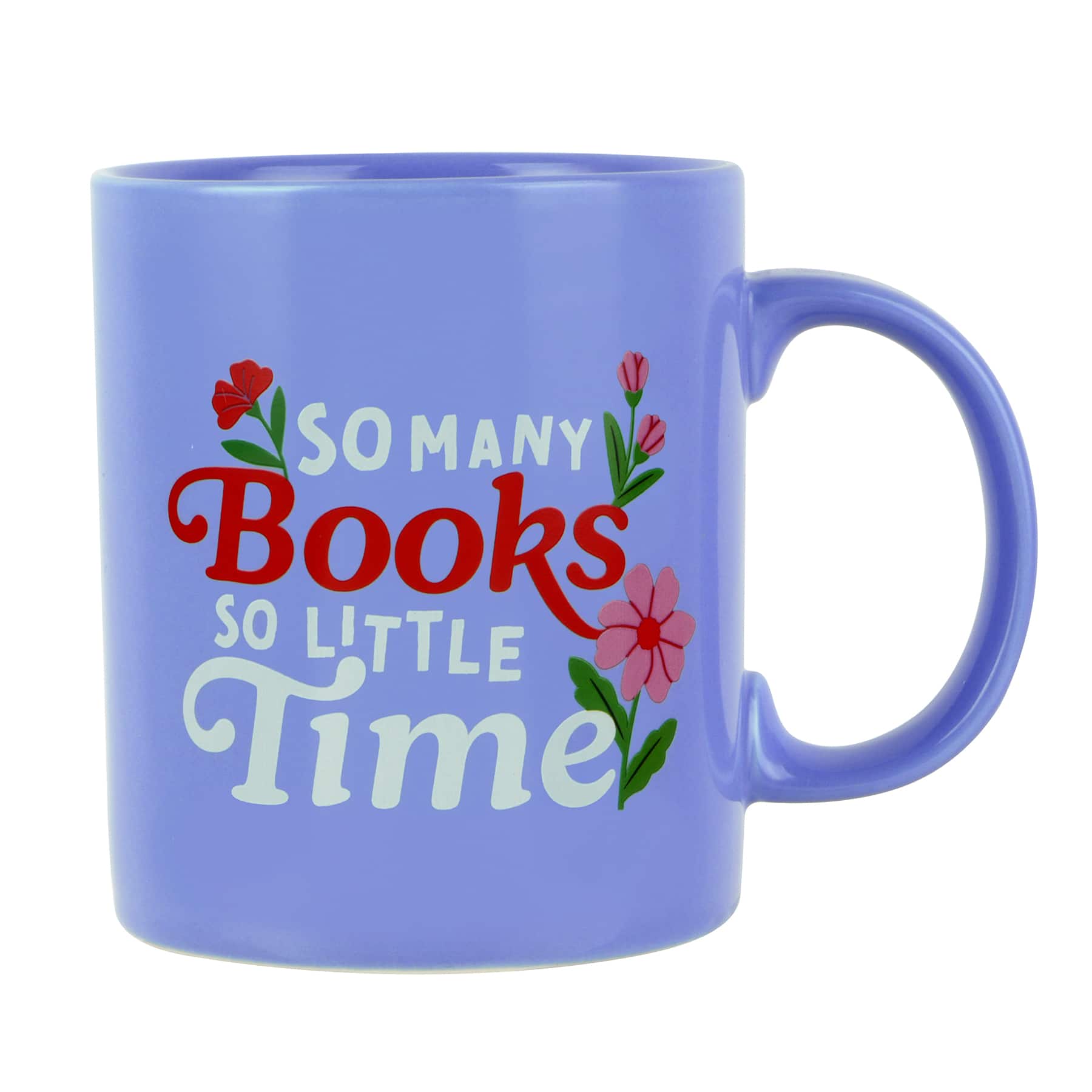 3.75" Blue So Many Books Ceramic Mug by Fab Finds