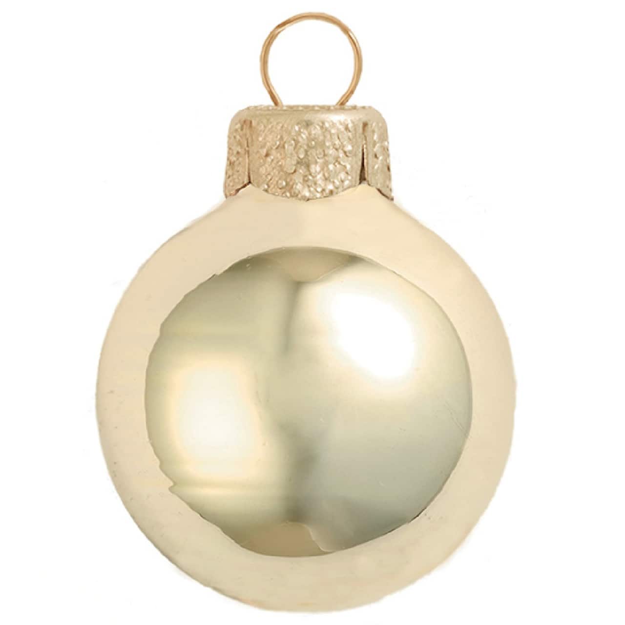 Whitehurst 40ct. 1.5" Shiny Glass Christmas Ornaments