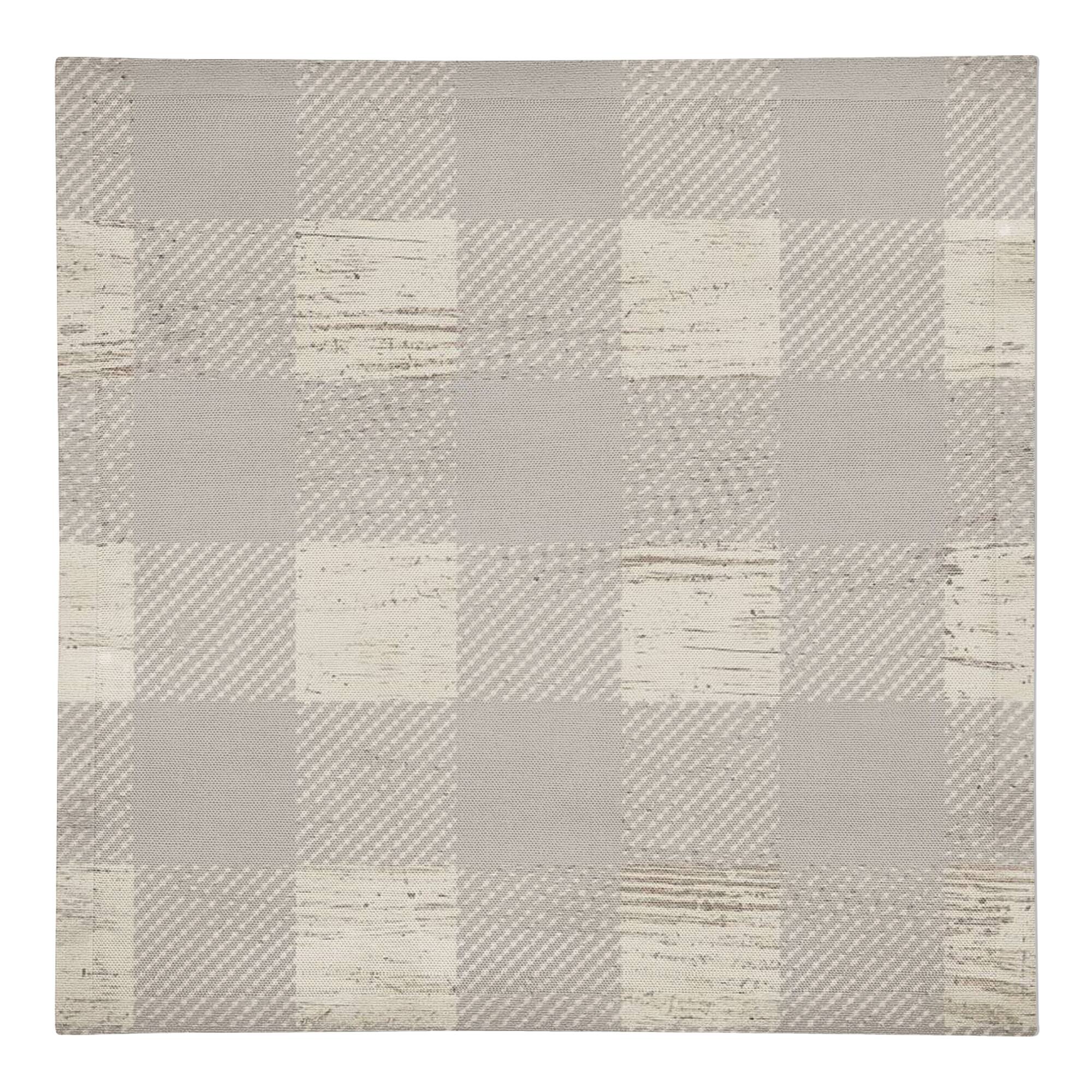 Gray Buffalo Check Cotton Twill Napkin