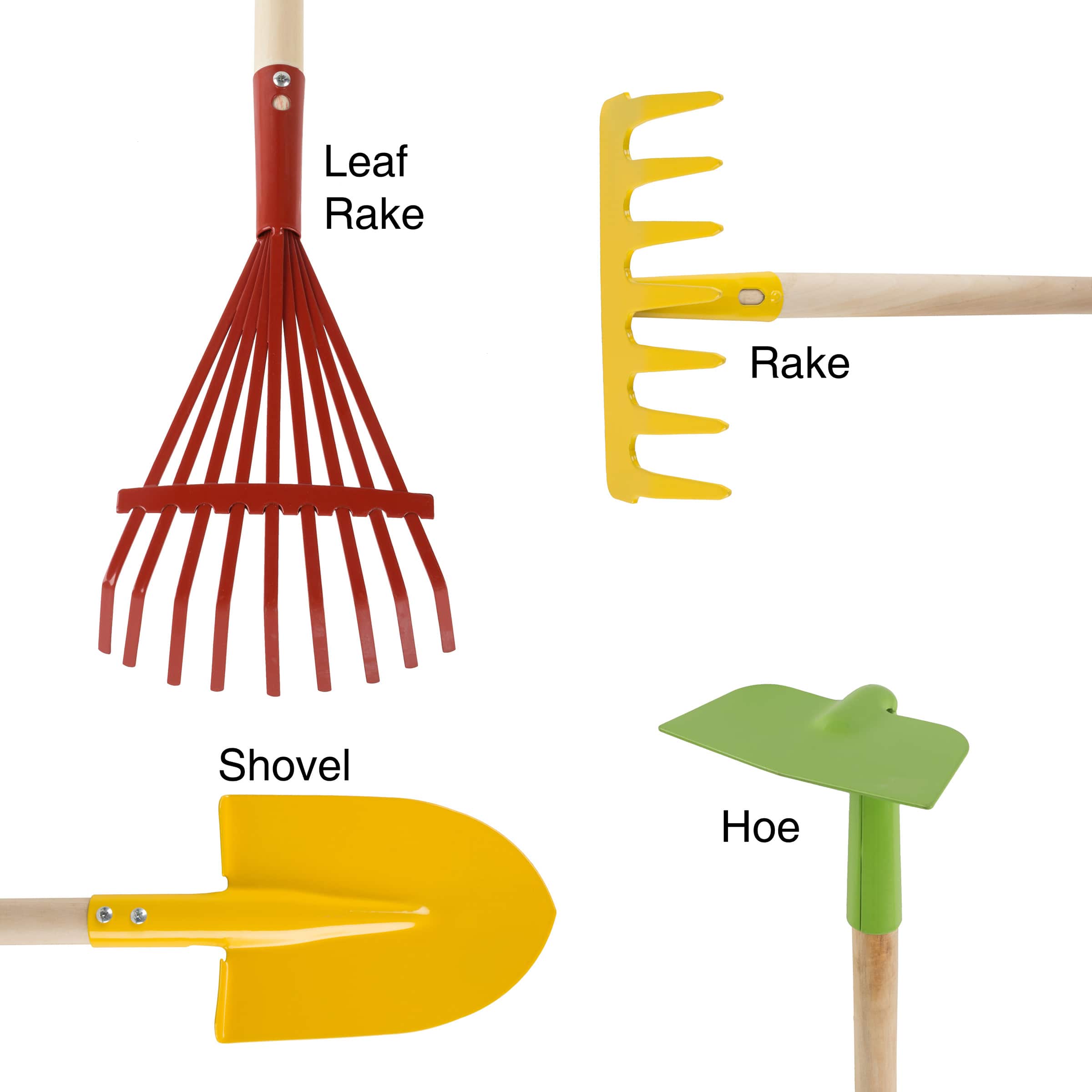Toy Time Kid&#x2019;s Long-Handled Garden Tool Set