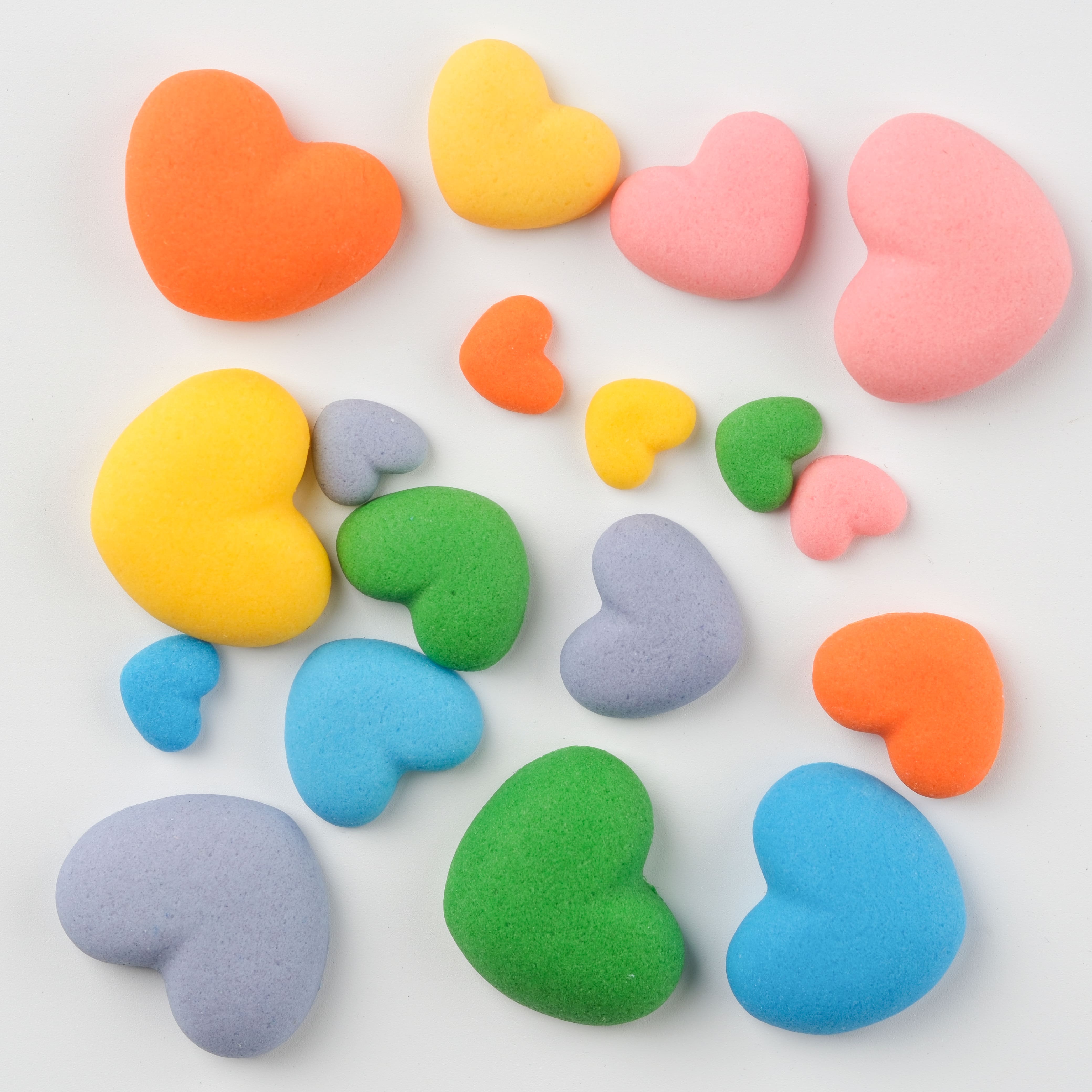 PME Cake Sweet Street&#xAE; Rainbow Hearts Icing Decorations