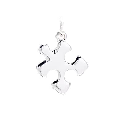 Charmalong™ Silver Plated Puzzle Charm by Bead Landing™ image