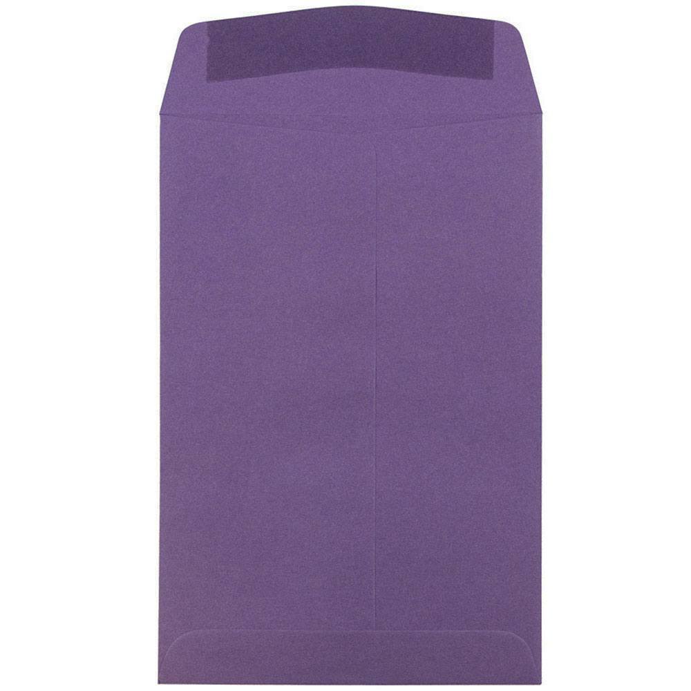 JAM Paper 6&#x22; x 9&#x22; Dark Purple Open End Catalog Premium Envelopes