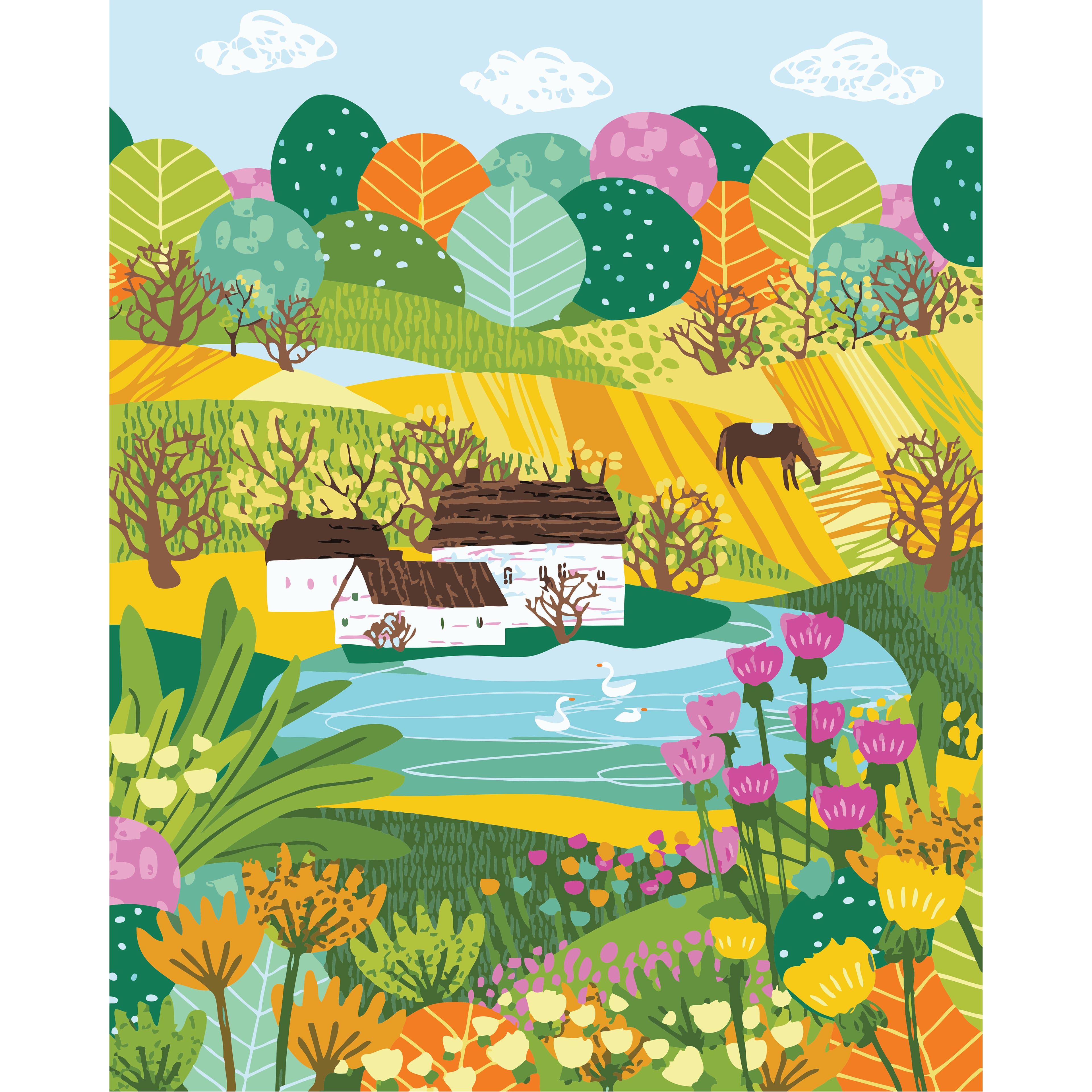 Farm Landscape Painit-by-Number Kit by Artist&#x27;s Loft&#xAE;