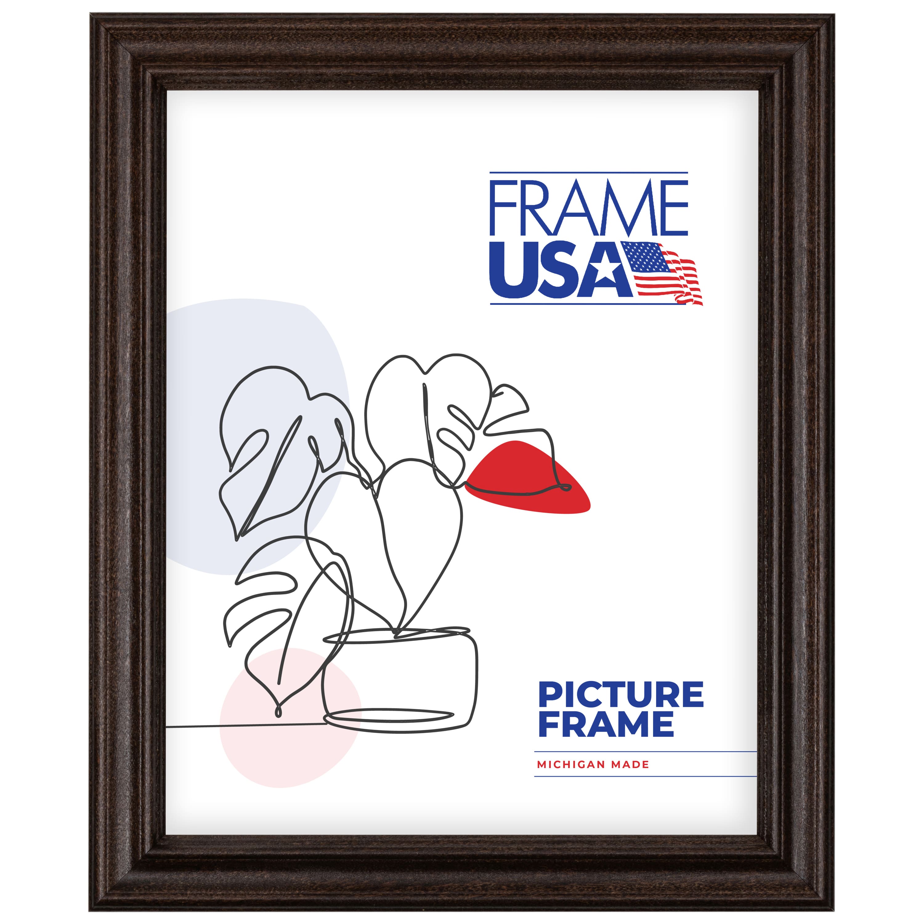 Frame USA Classic Walnut Single Image Picture Frame