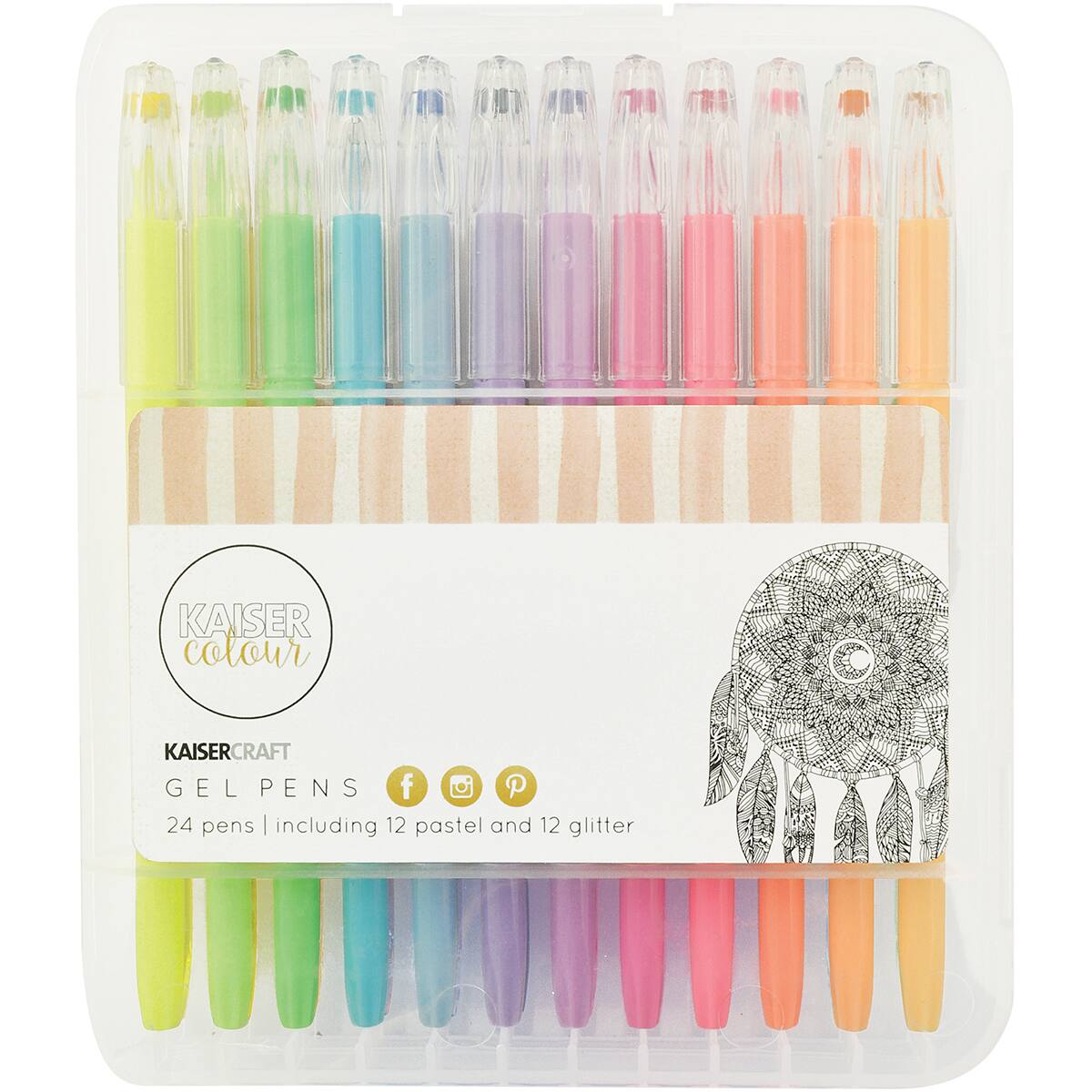 KaiserColour Pastel & Glitter Gel Pen Set Gel Pens Michaels