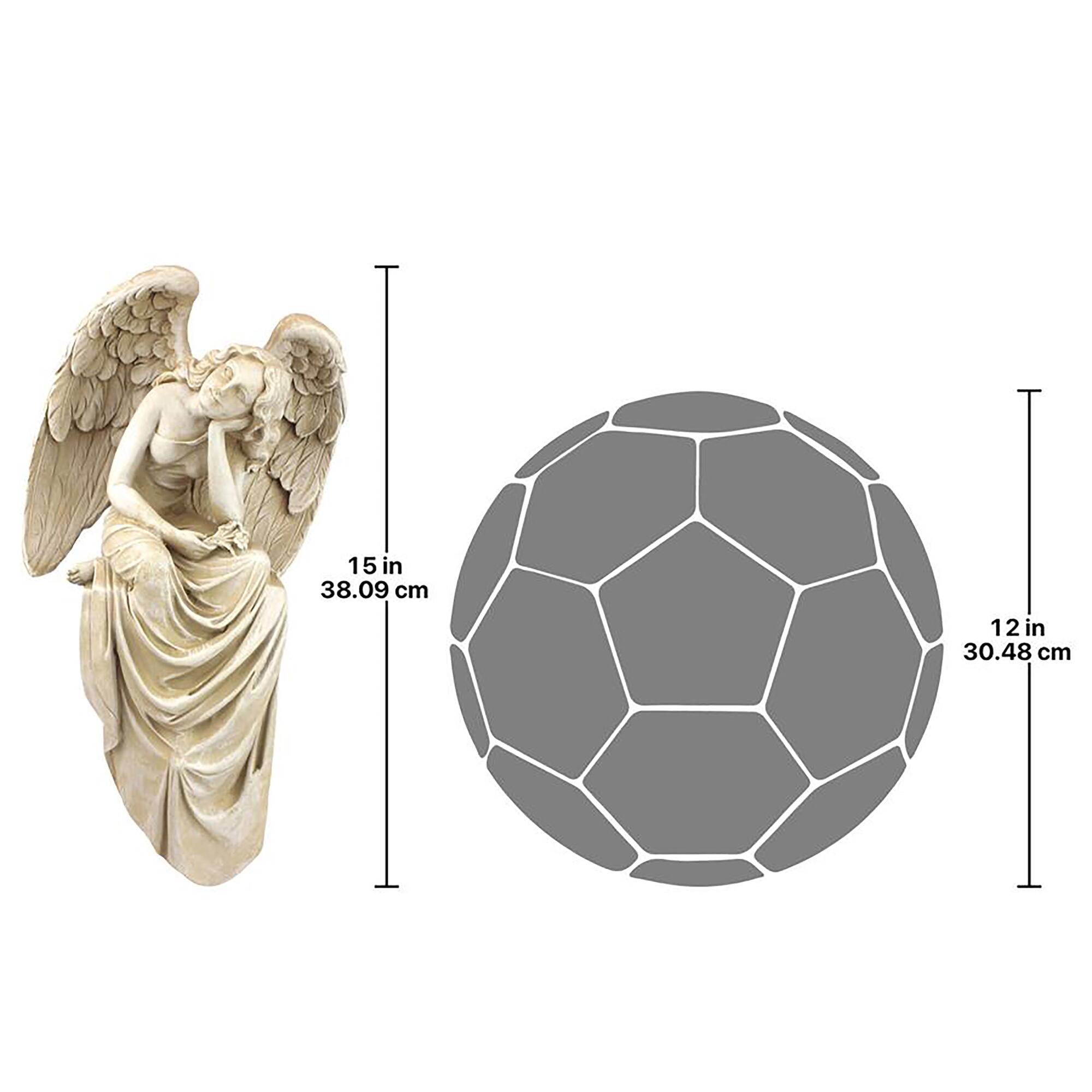 Design Toscano 15&#x22; Resting Grace Sitting Angel Statue