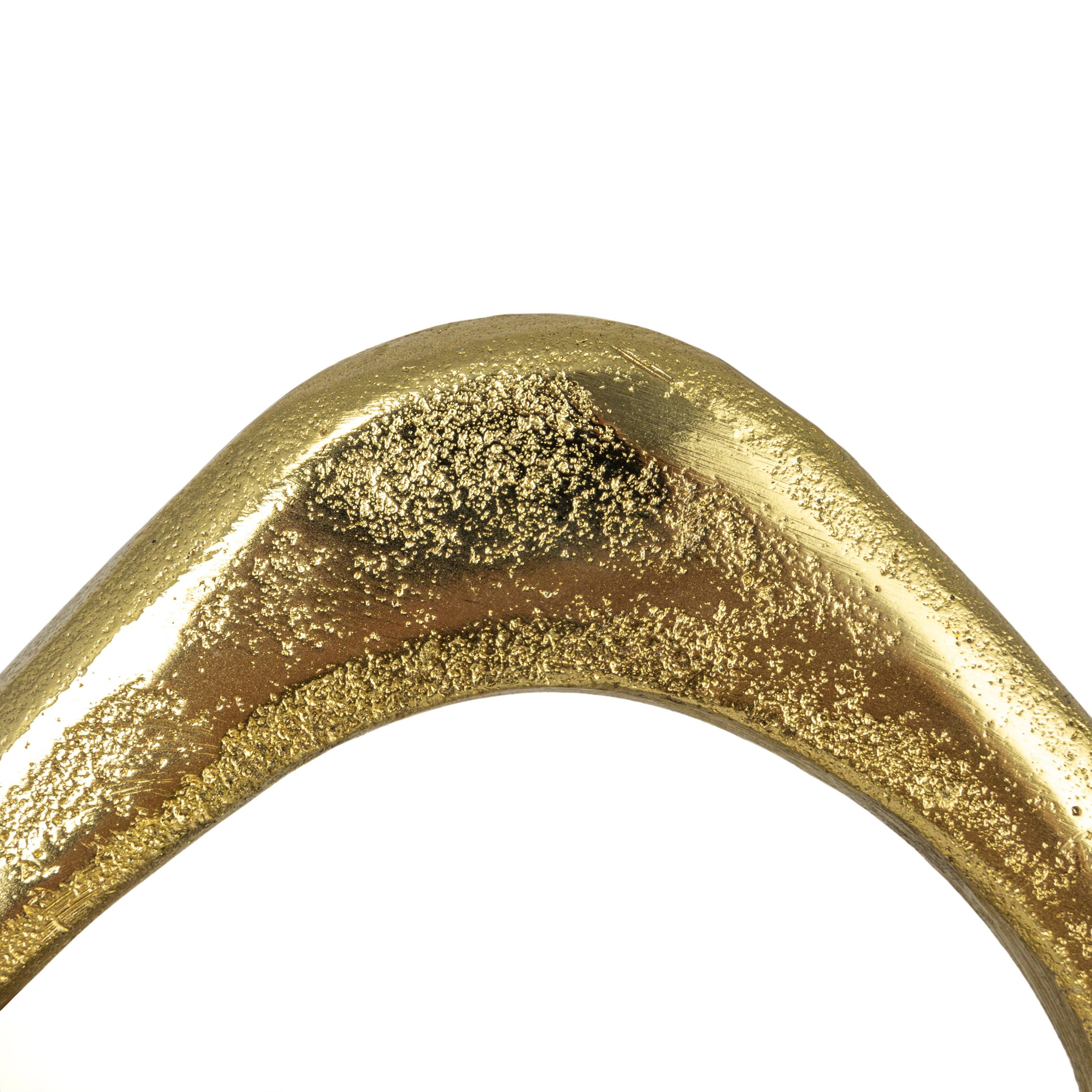 Hello Honey® 9" Gold Abstract Metal Figurine