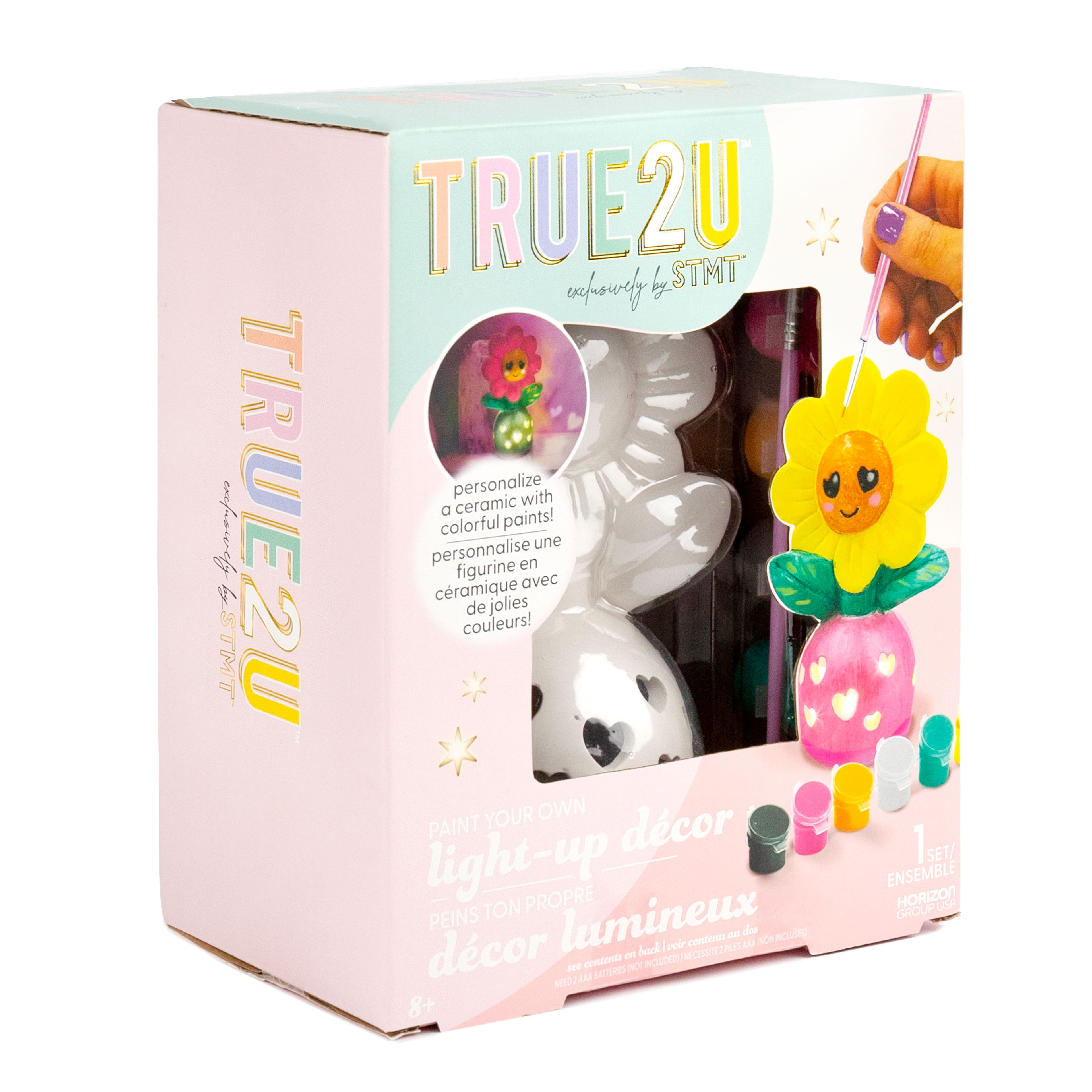 STMT&#x2122; True2U&#x2122; Paint Your Own Light-Up Flower D&#xE9;cor