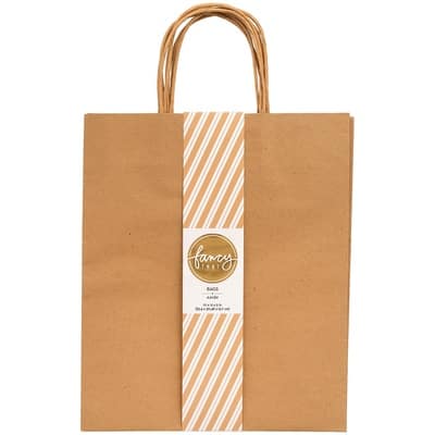 American Crafts™ Fancy That Large Kraft Gift Bags, 4ct. | Michaels