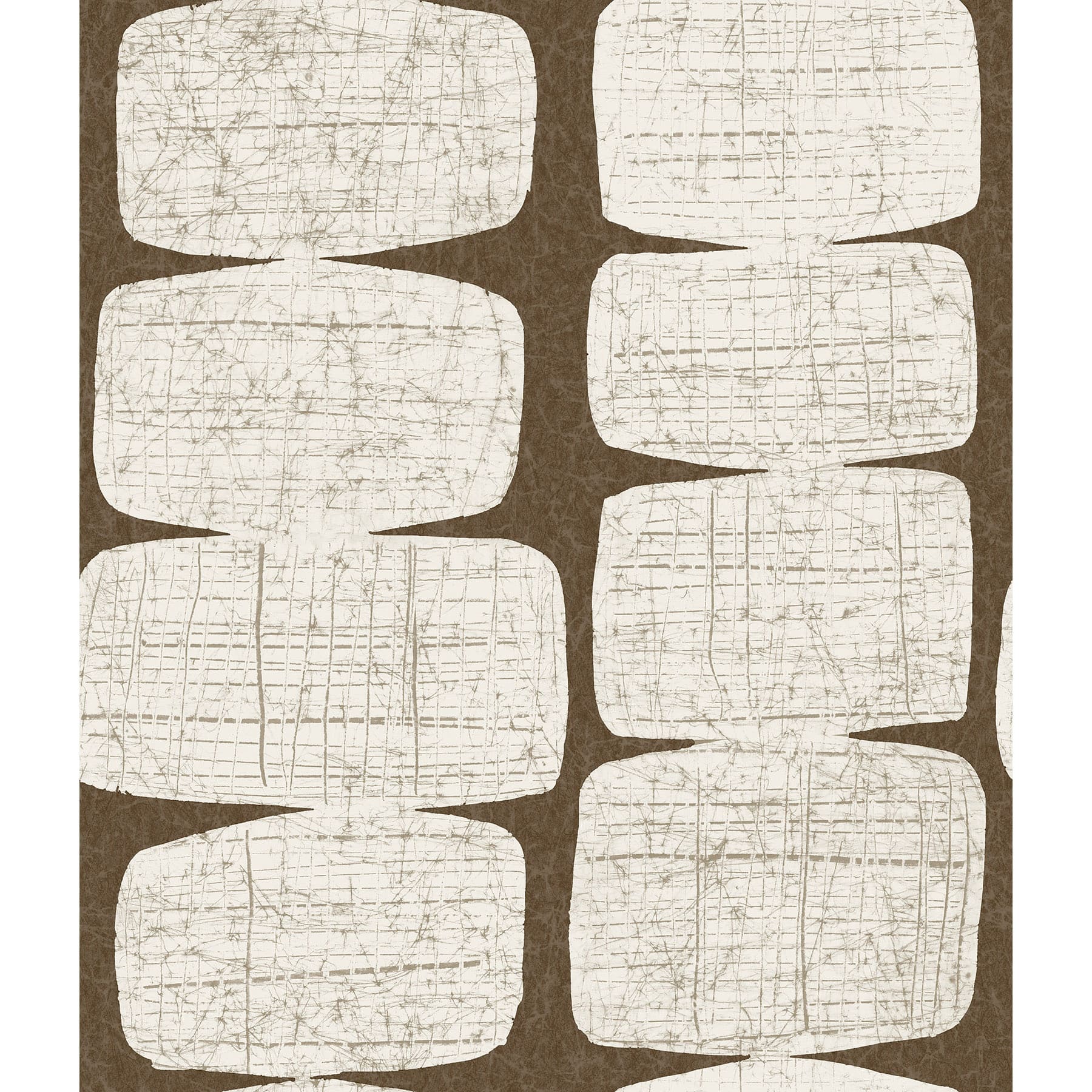 RoomMates Brown Mid-Century Beads Peel &#x26; Stick Wallpaper