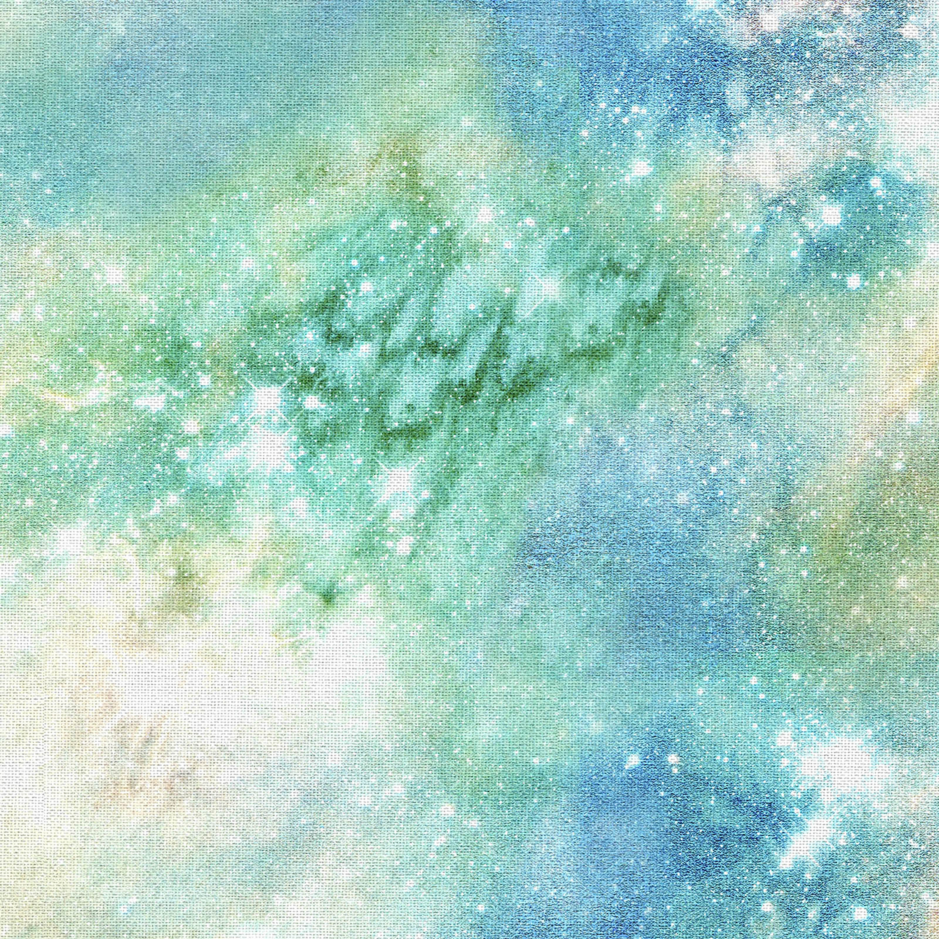 Fabric Editions Green Galaxy Cotton Fabric