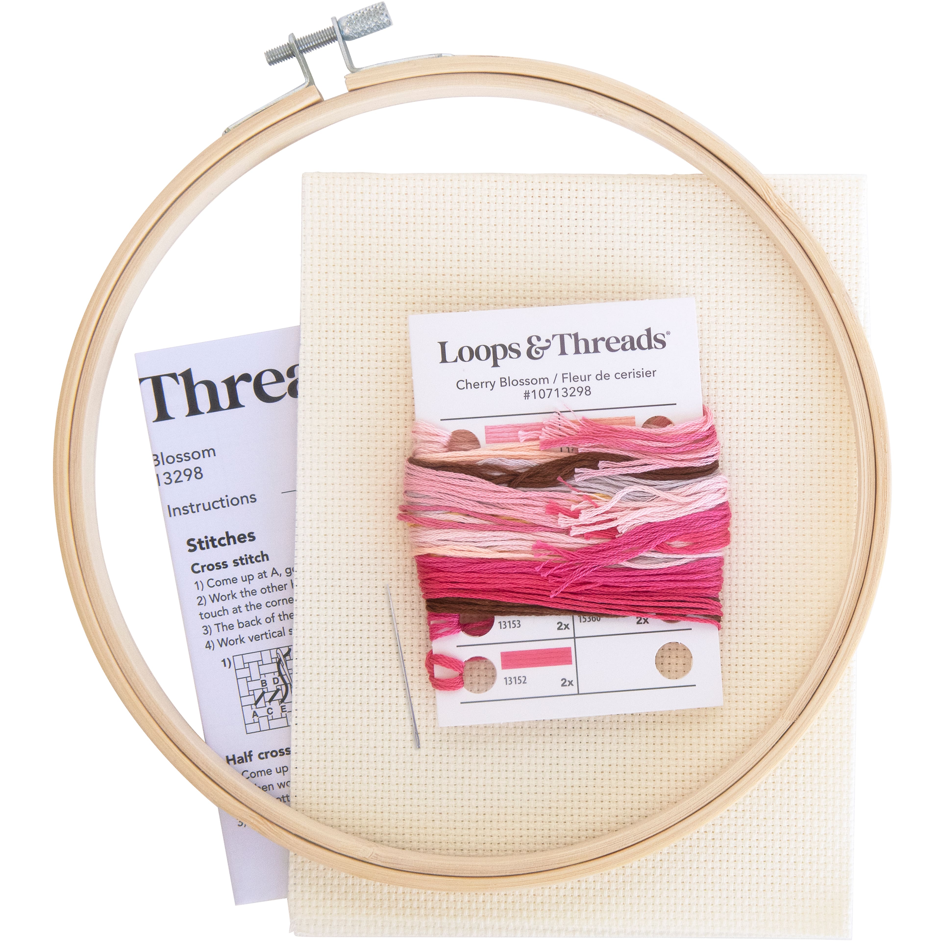 Cherry Blossom Cross Stitch Kit by Loops & Threads®
