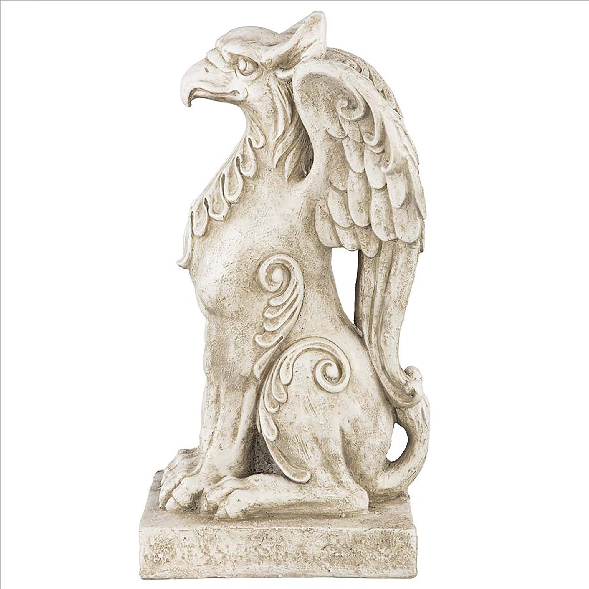 Design Toscano 20.5" The Gryphon Sentinel of Guildford Court Statues, 2ct.