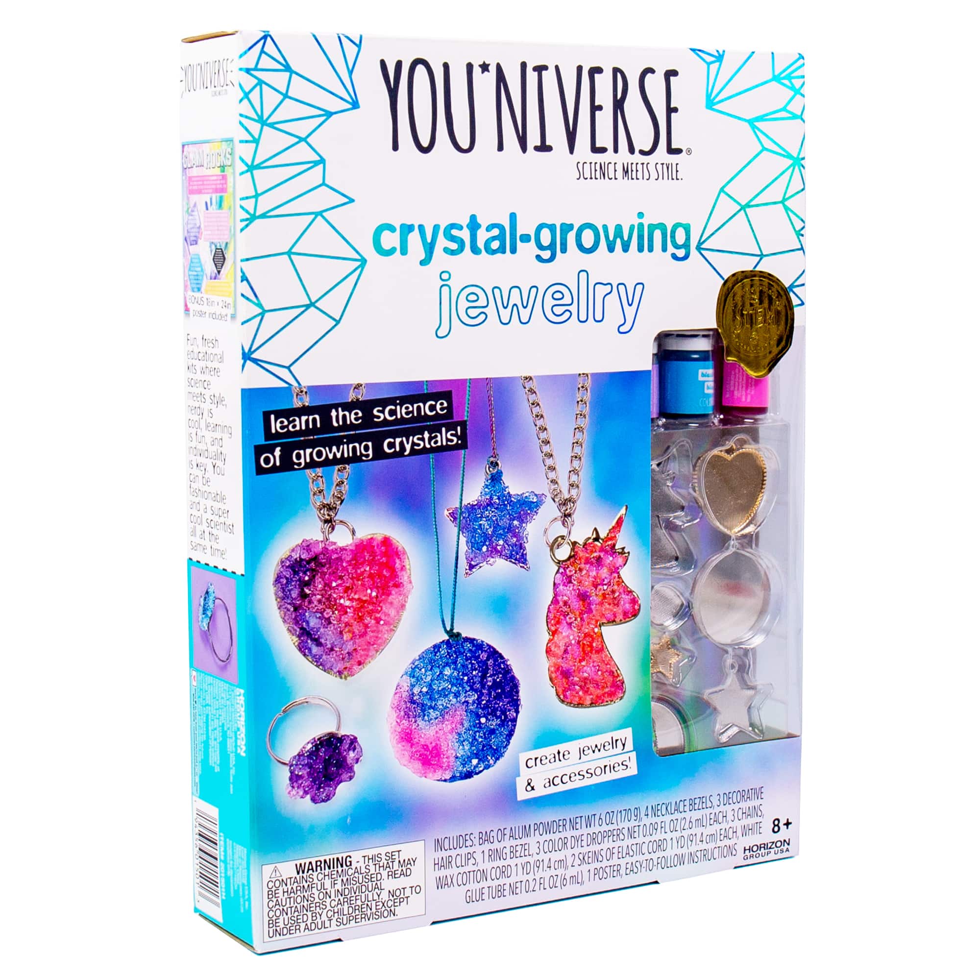 YouNiverse&#xAE; Crystal Growing Jewelry Kit