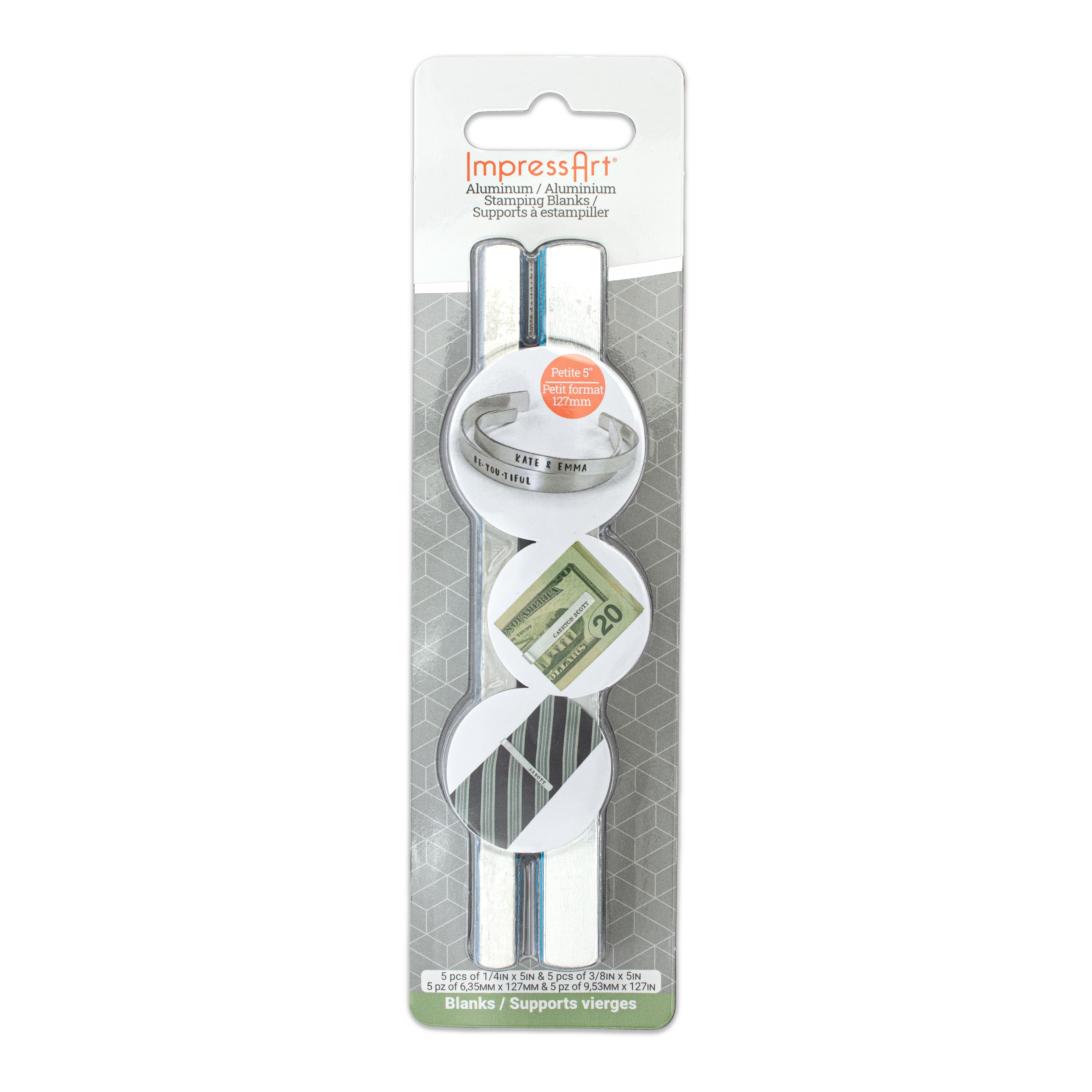 ImpressArt&#xAE; 5&#x22; Petite Bracelet &#x26; Clip Blanks, 10ct.
