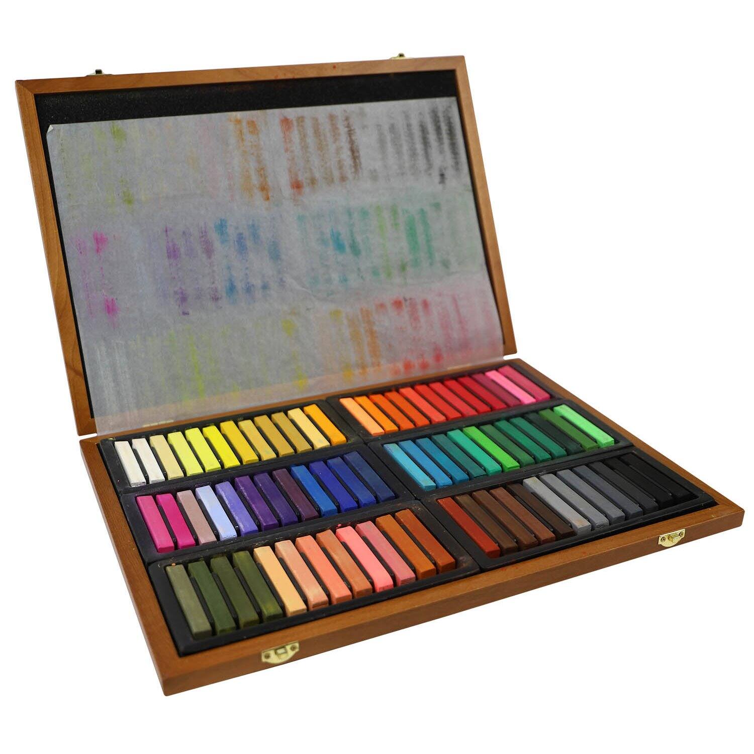 Pro Art&#xAE; 72 Piece Square Artist Pastels in Wood Box