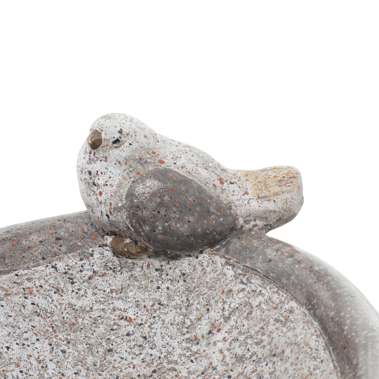 13&#x22; Gray Stone Country Birds Garden Sculpture