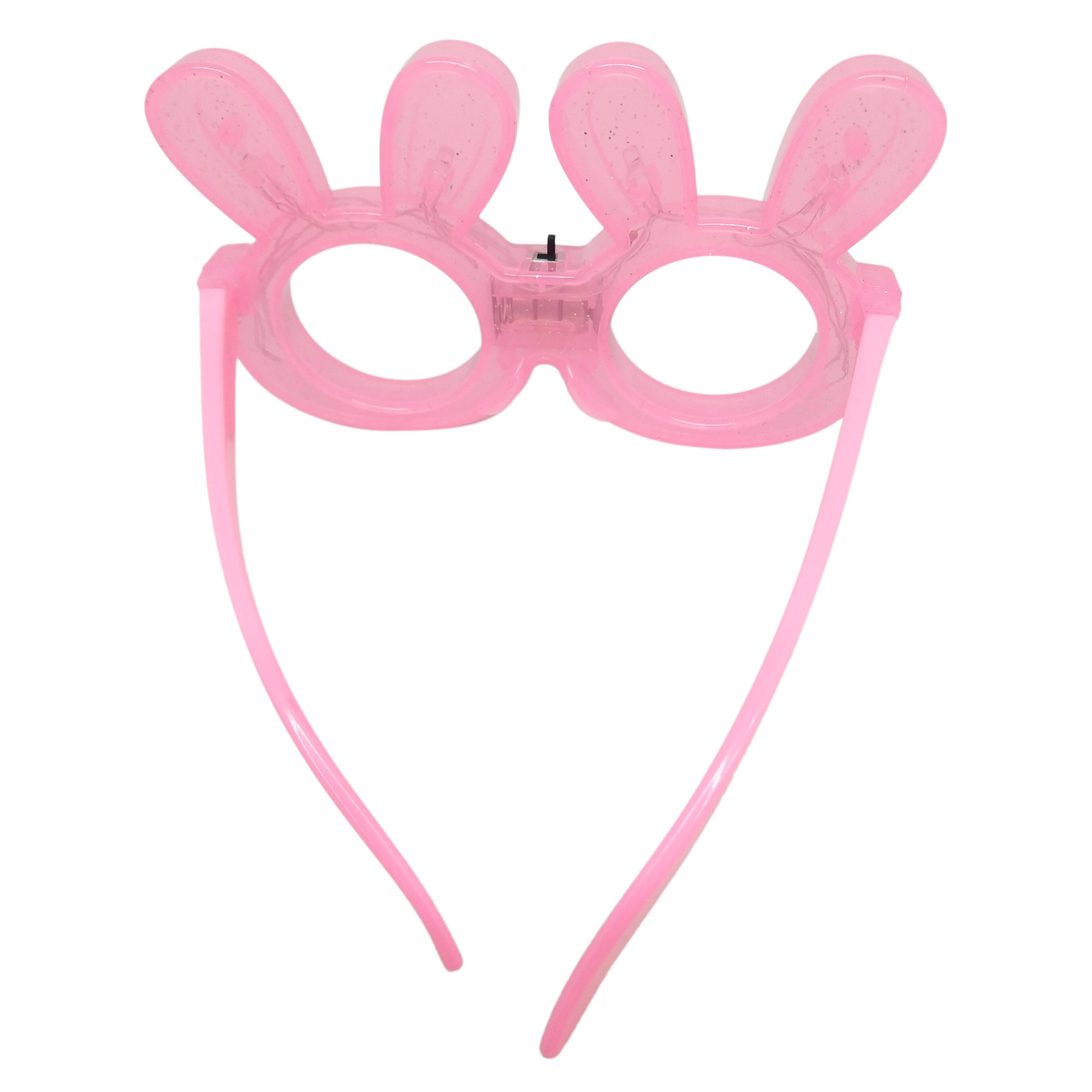 Pink Bunny Novelty Light Up Glasses by Creatology&#x2122; Fab Finds 