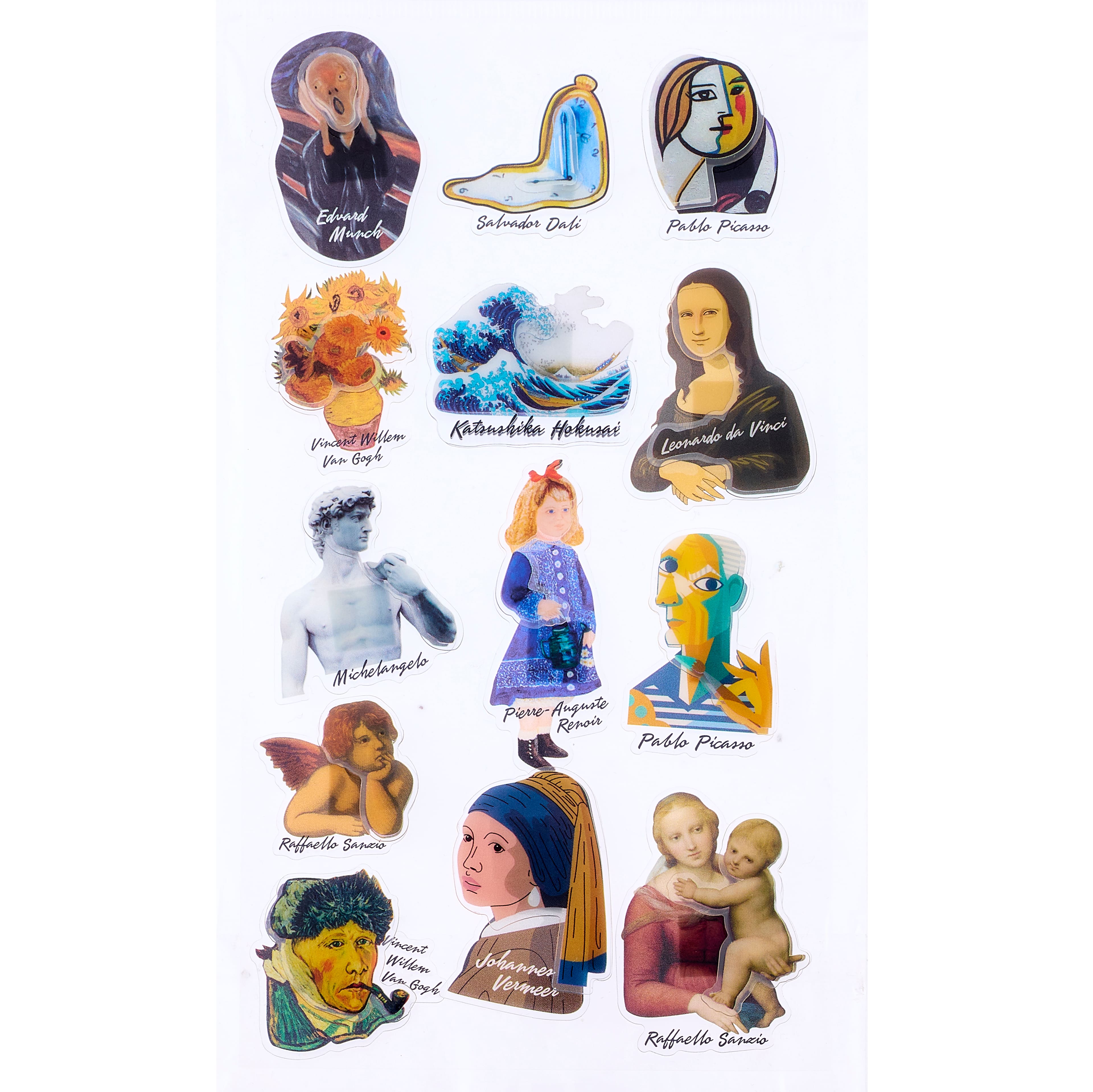 Famous Art Dimensional Stickers by Recollections&#x2122;
