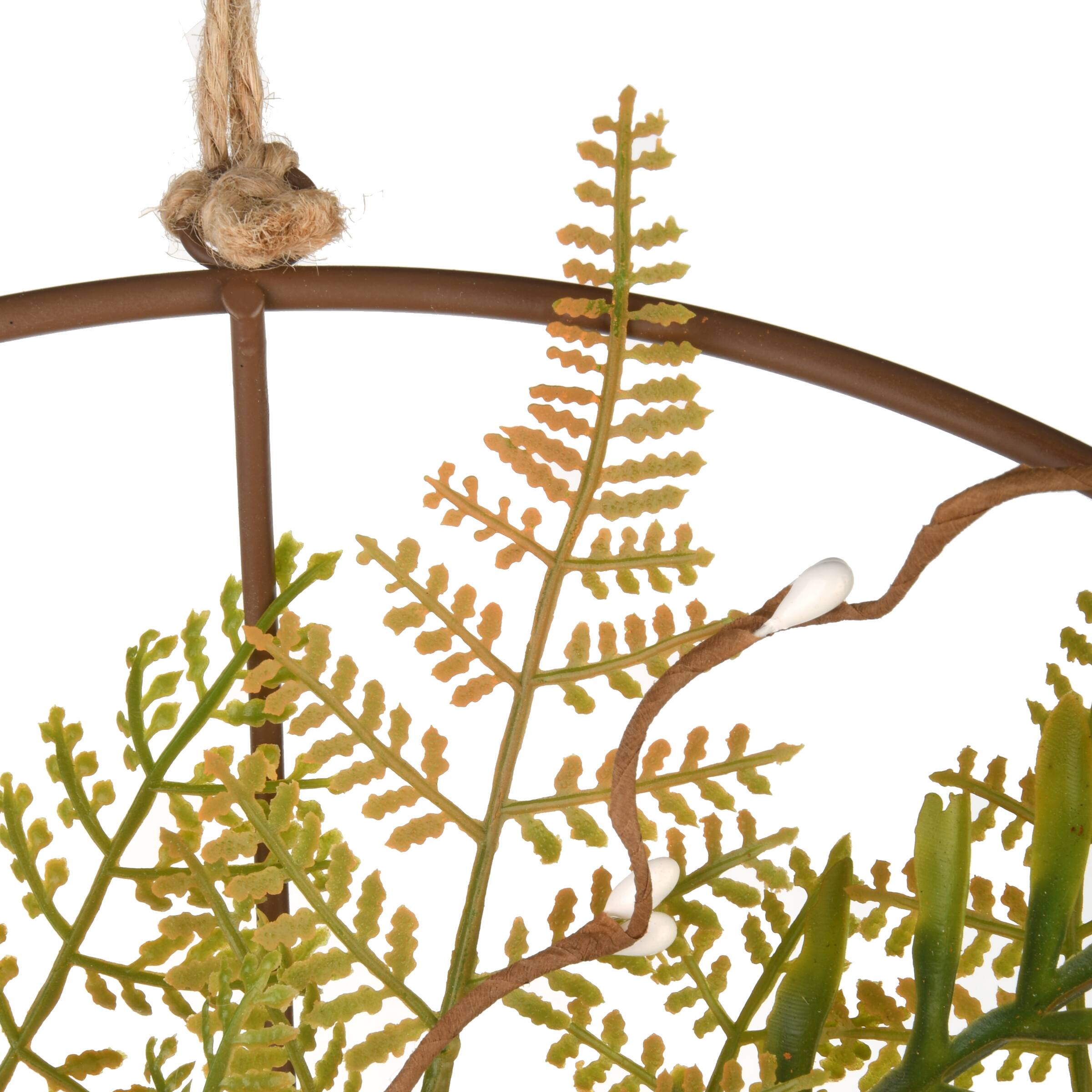 13" Harvest Flower Circular Decoration