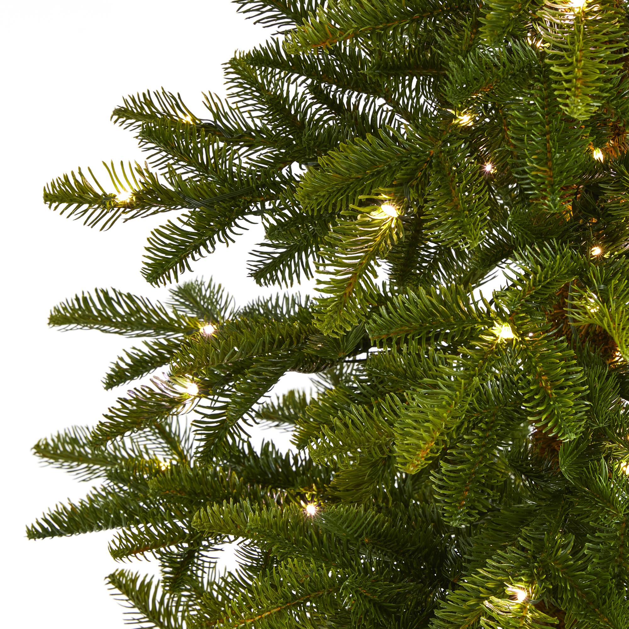 7ft. Pre-Lit Alaskan Alpine Artificial Christmas Tree, Clear LED Lights