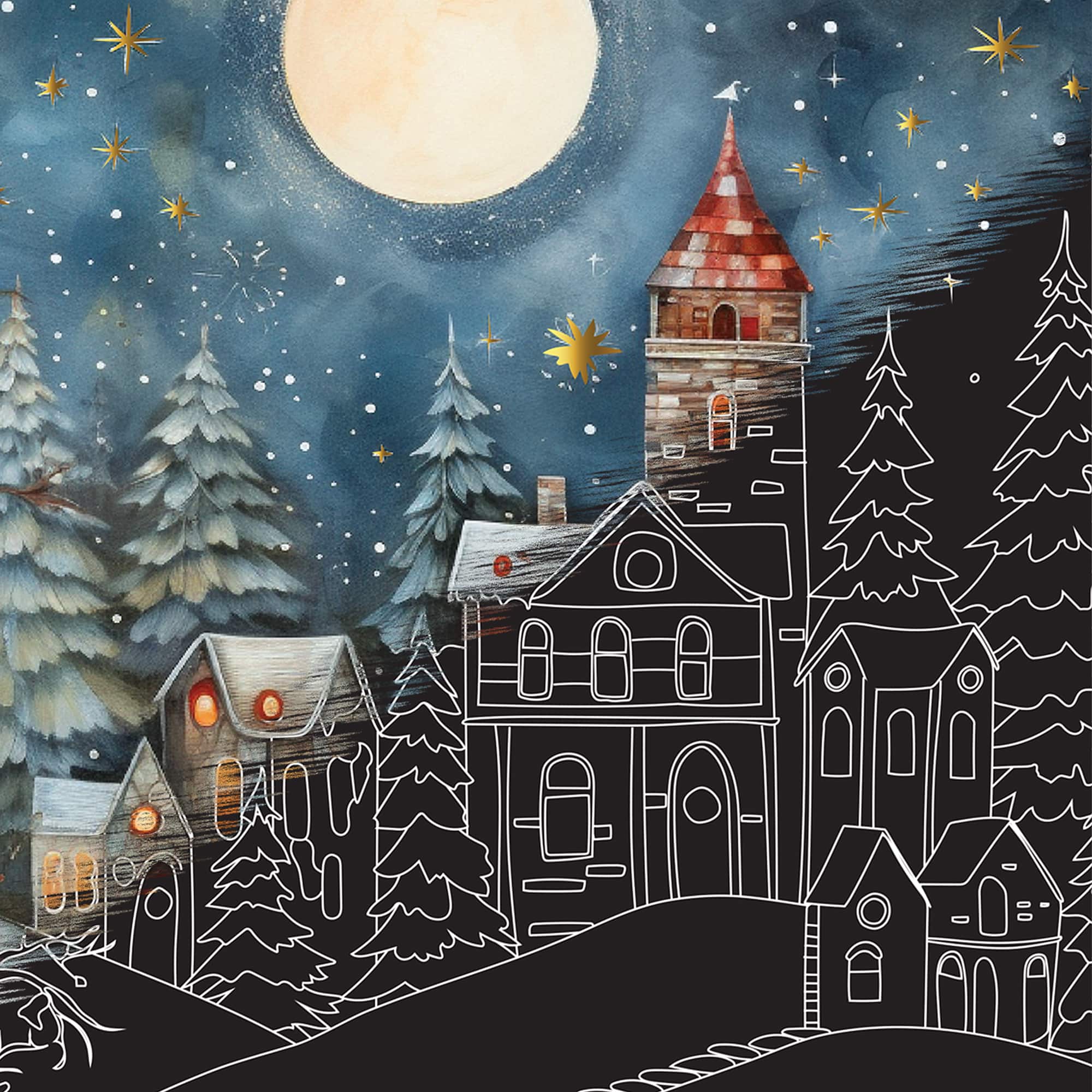 Brea Reese™ 9" x 12" Folk Art Scratch Art Paper Pad