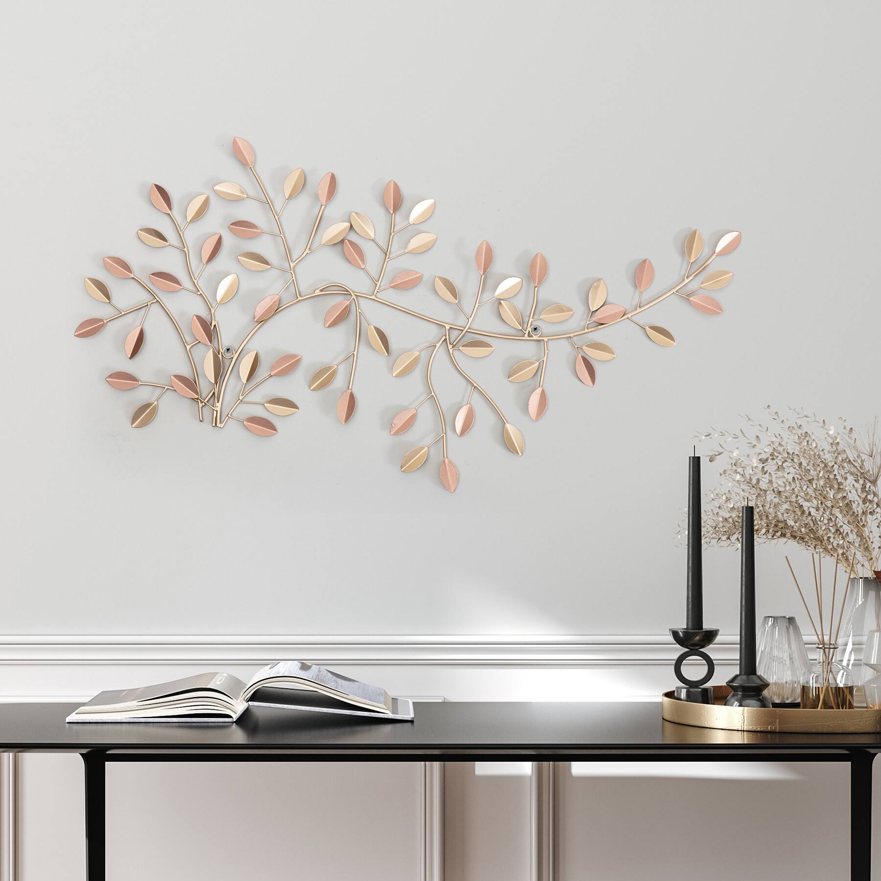 Habitat Decor 26&#x22; Gold Edat Branches Metal Wall Art 