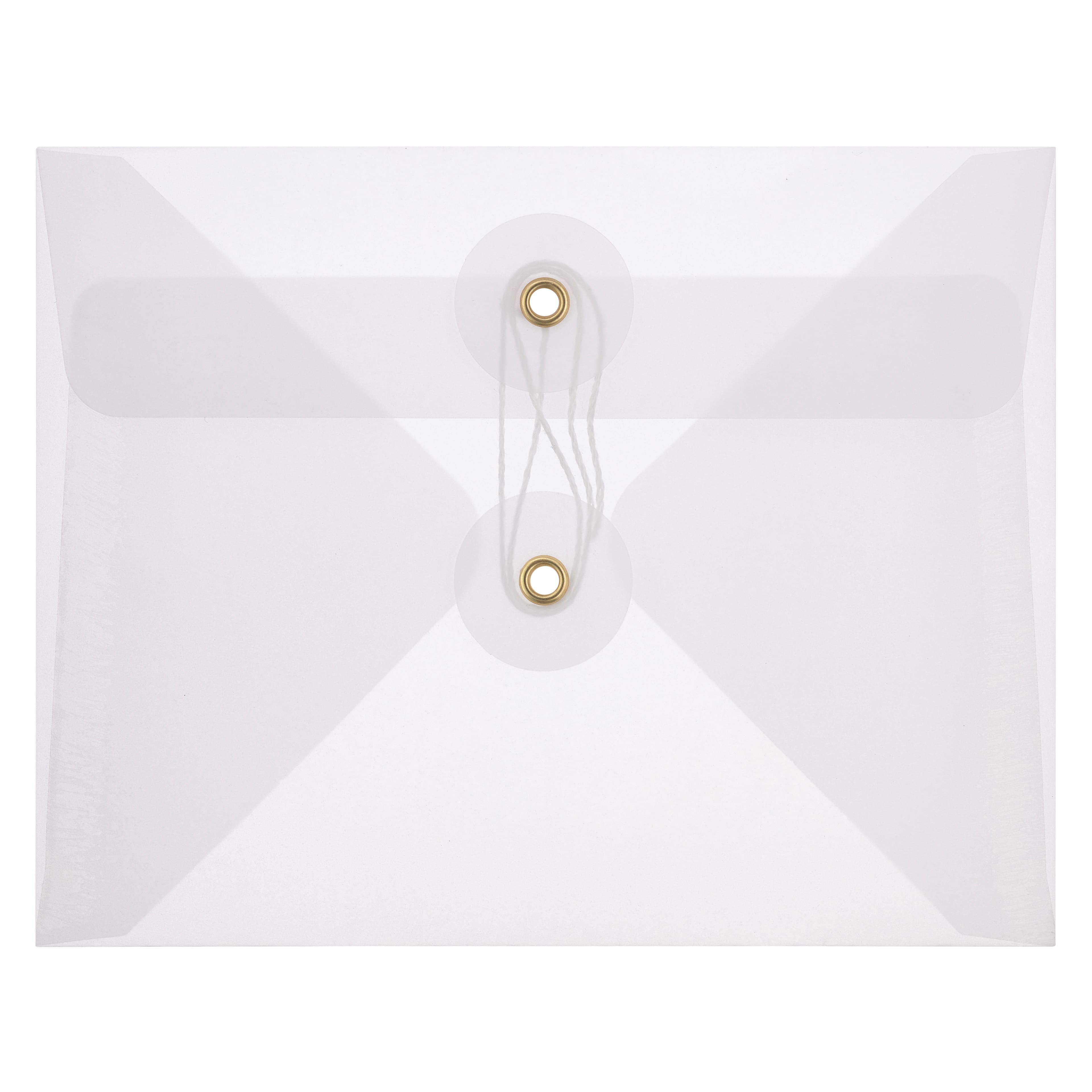 Recollections A2 String & Button Closure Vellum Envelopes - White - 4.5 x 5.75 in