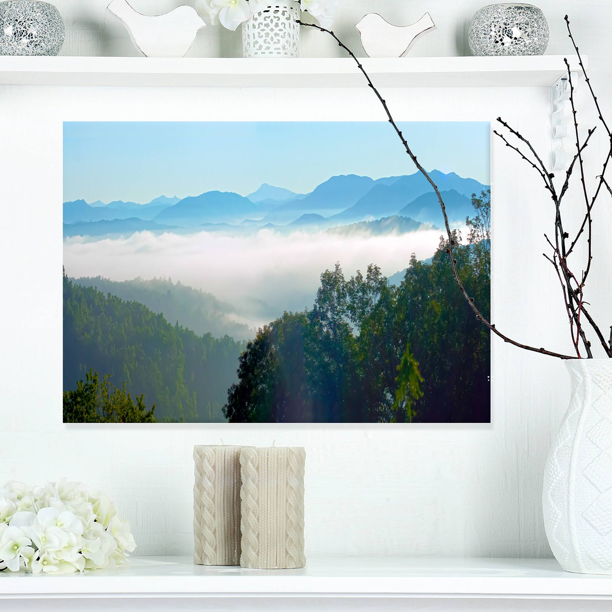 Designart - Morning in Blue Ridge Parkway - Landscape Canvas Art Print