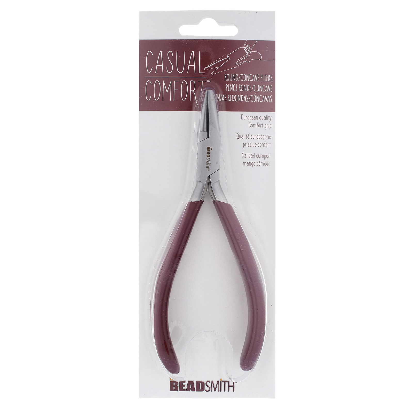 The Beadsmith&#xAE; Casual Comfort Round Concave Plier