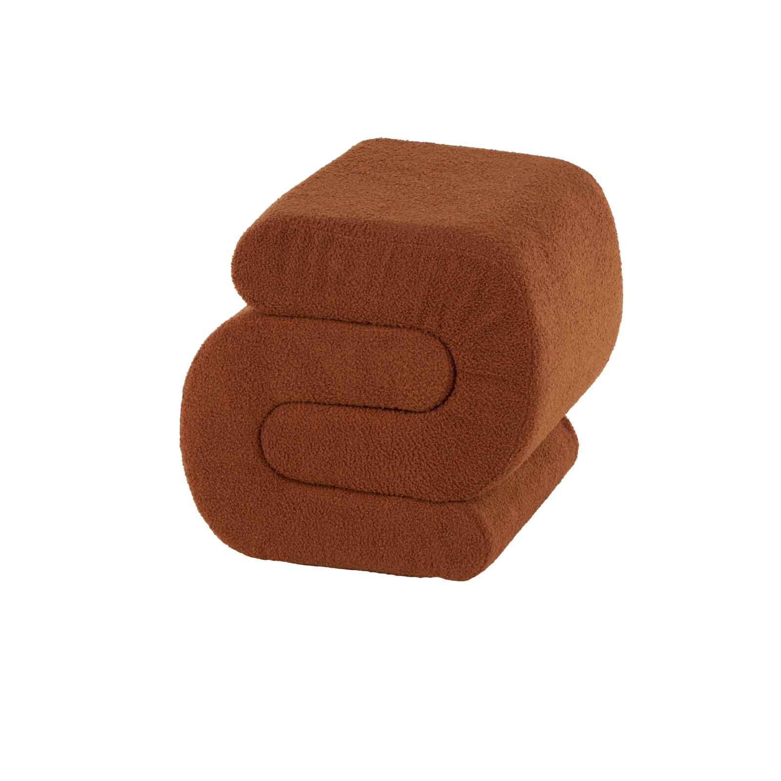 19" S-Shaped Room Ottoman with Connected Arches