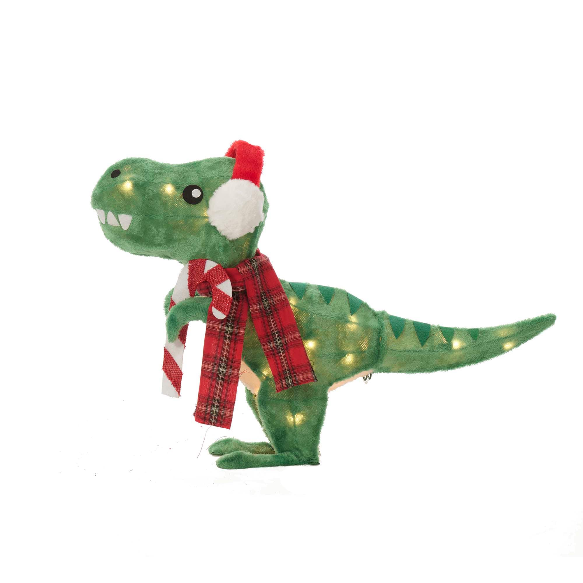 24&#x22; Plush T-Rex with Earmuffs Figurine