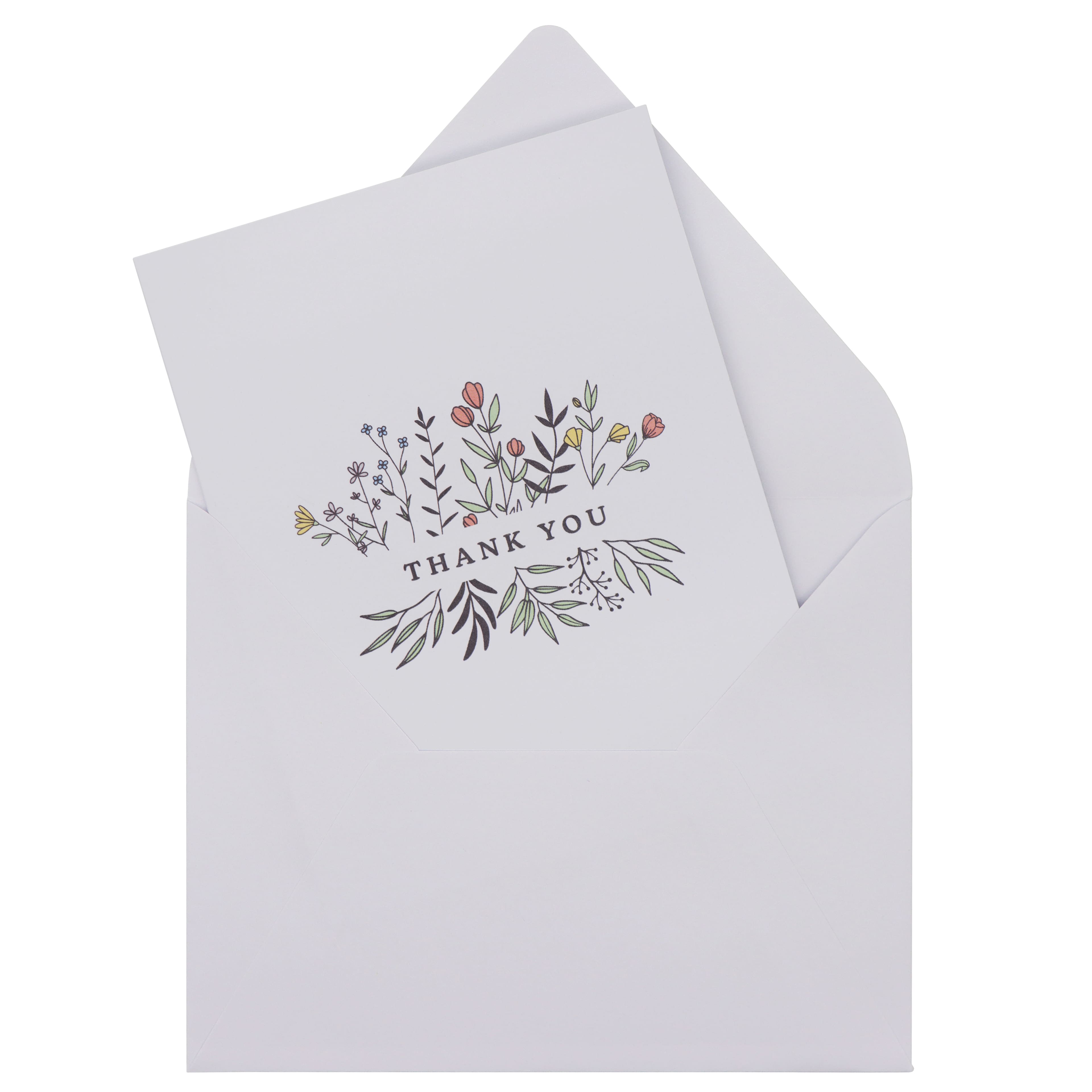 Flowers Thank You Blank Greeting Card Set by Celebrate It™