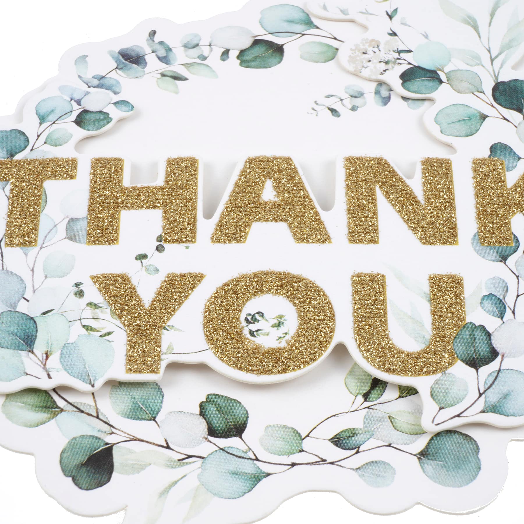 Green Wreath Thank You Sticker by Recollections™