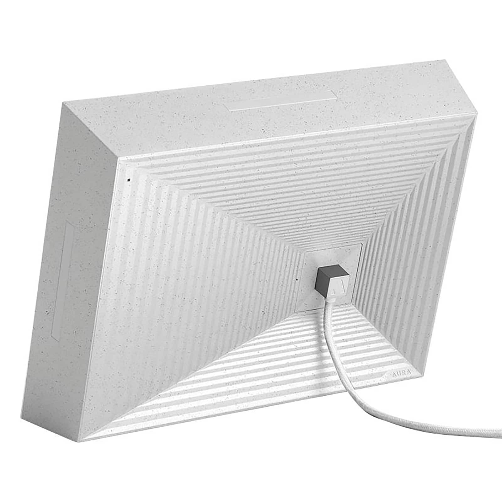 Aura Frames Mason White Quartz 10" x 8" Digital Photo Frame