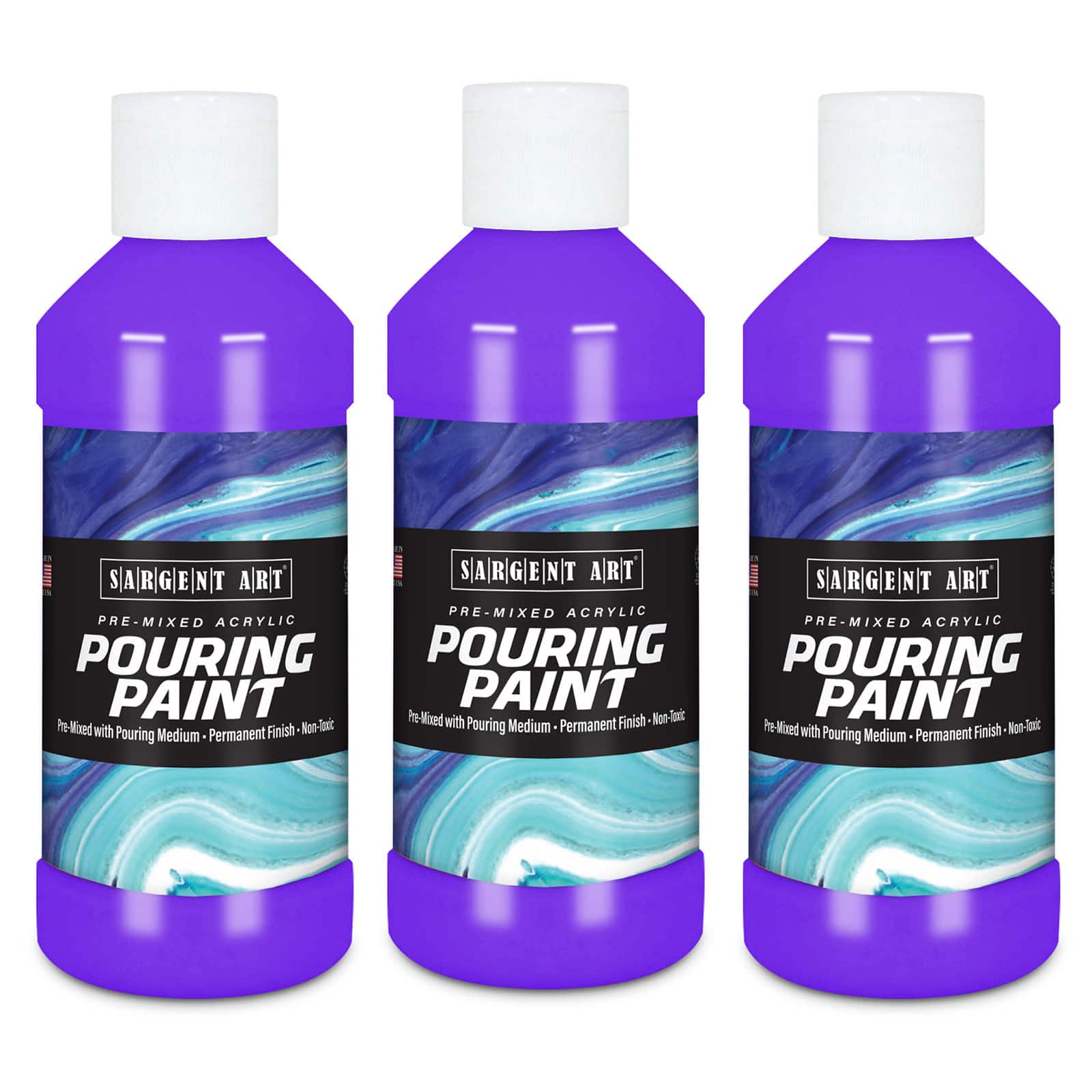 Sargent Art&#xAE; Acrylic Pouring Paint, 3ct.