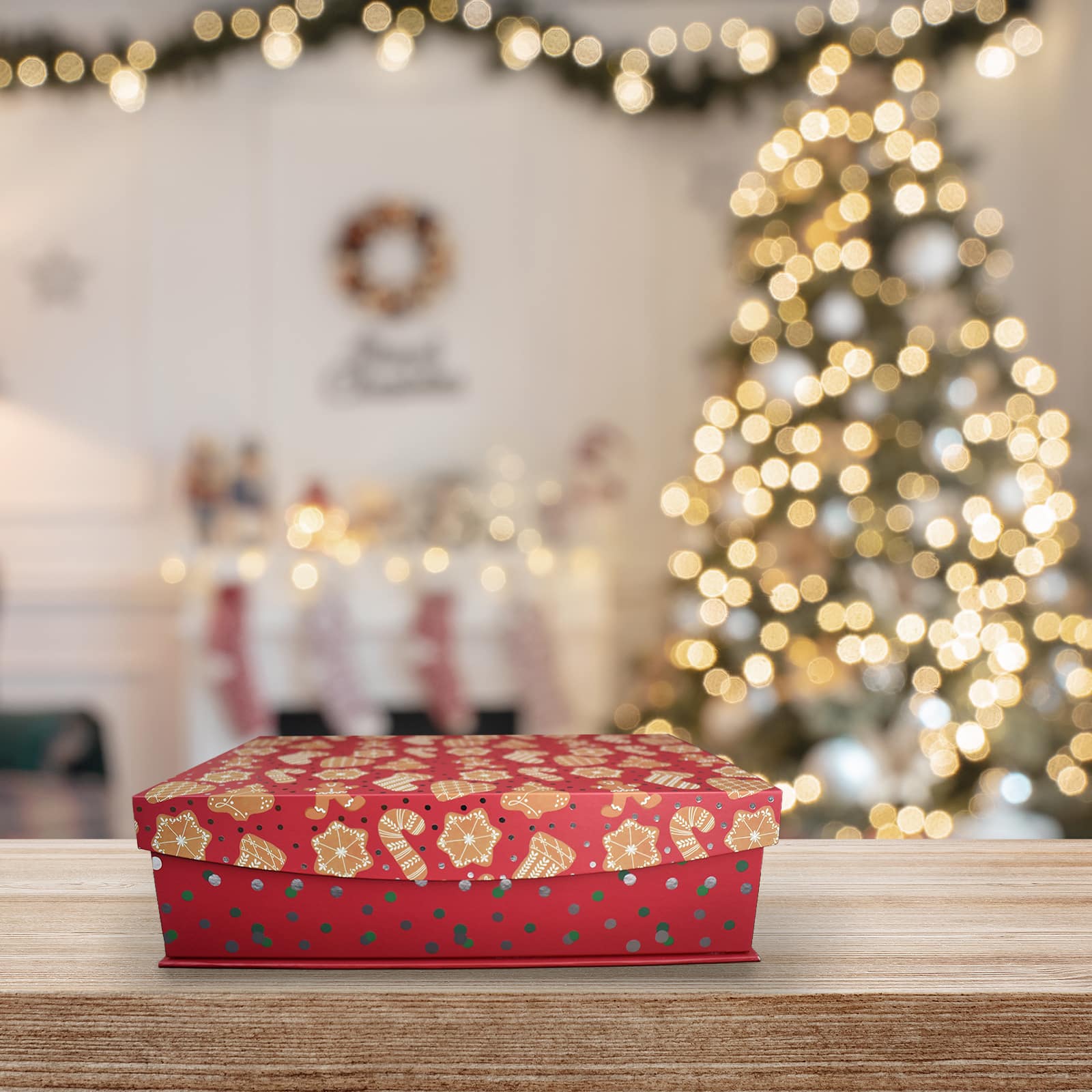 Medium Gingerbread Decorative Box by Ashland®