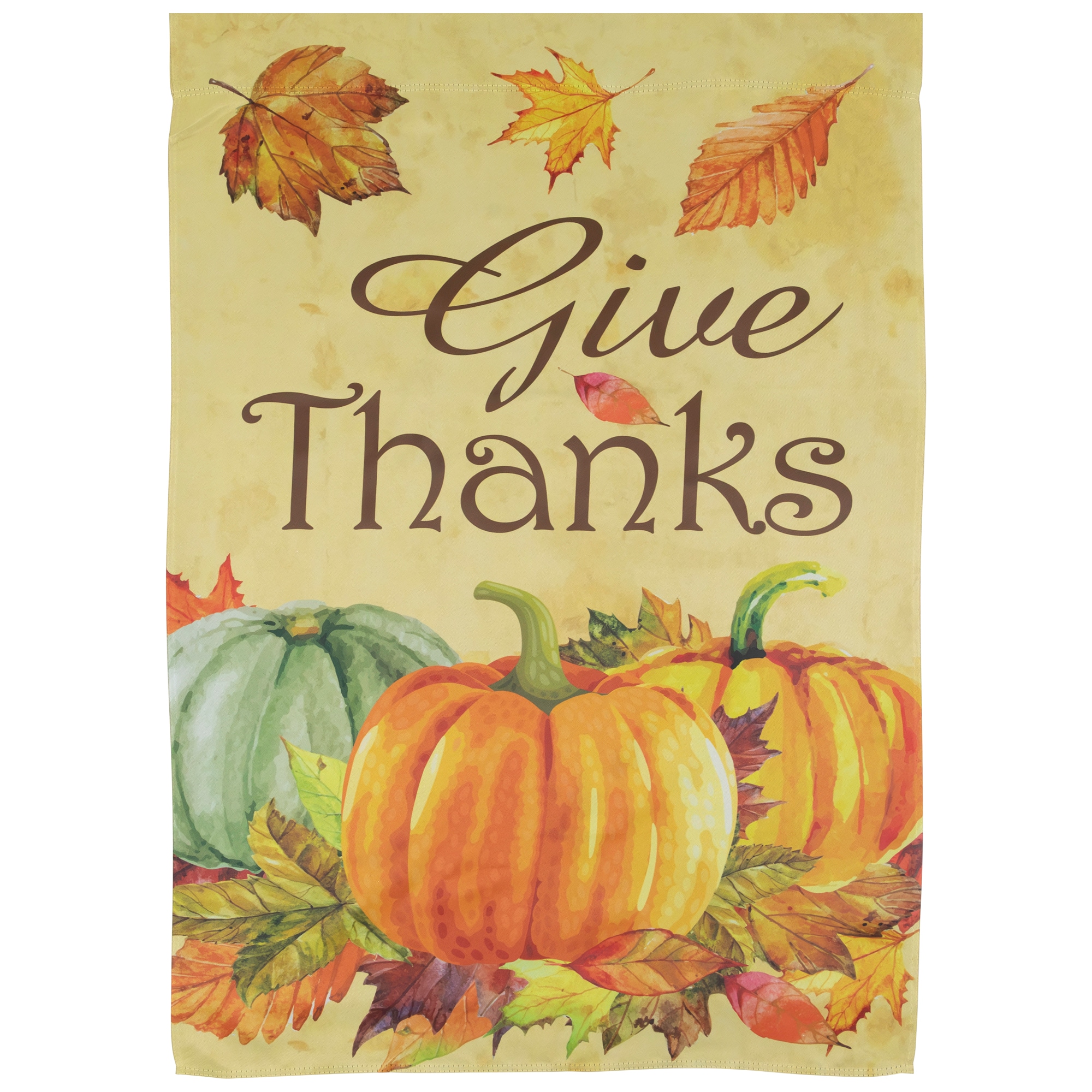 40" Give Thanks Autumn Harvest Garden Flag
