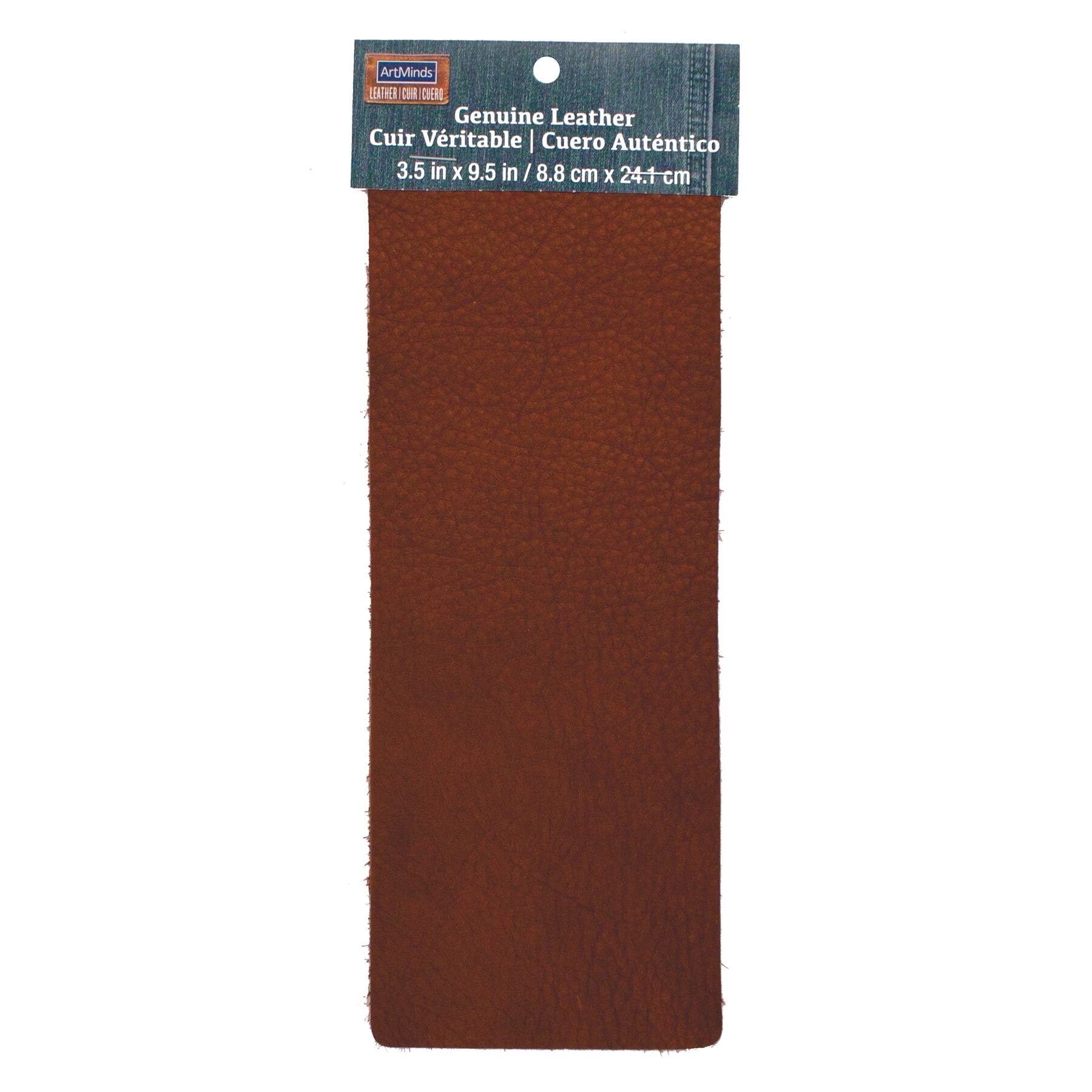 12 Pack: Genuine Leather Trim Piece by ArtMinds™