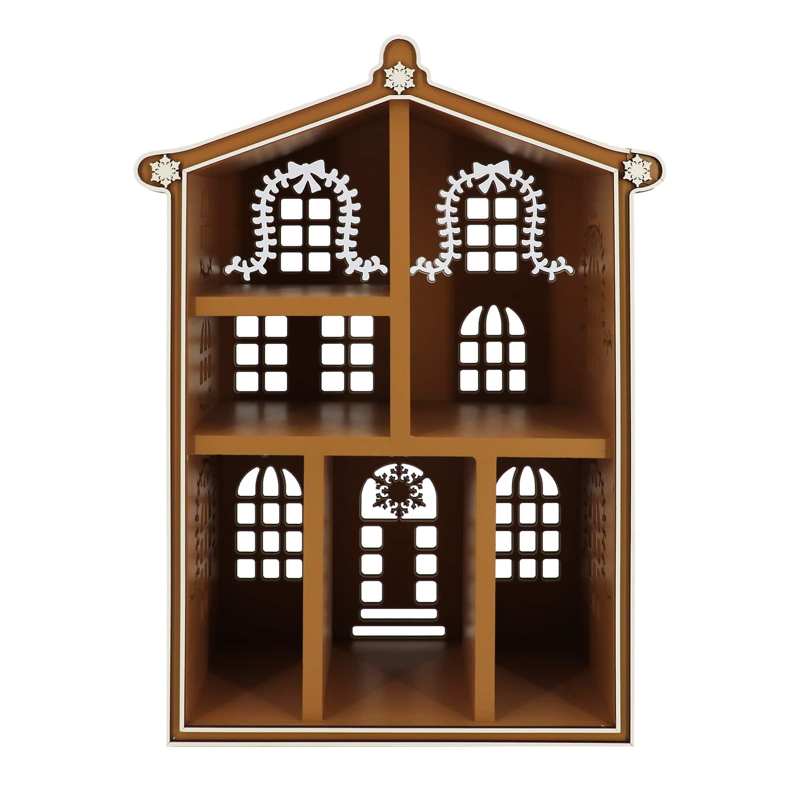 18&#x22; Gingerbread House Wood Cubby by Ashland&#xAE;