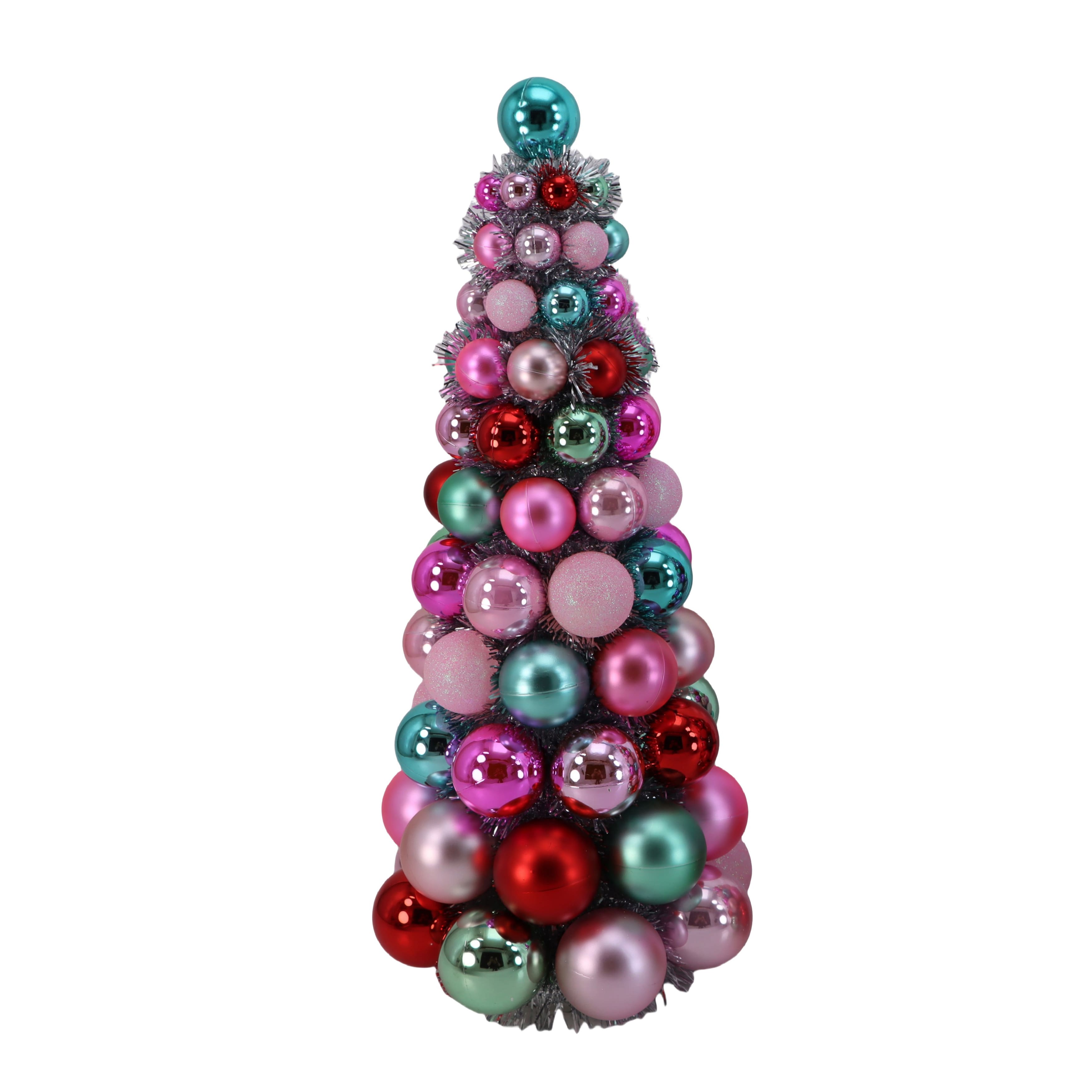 18.5&#x22; Multicolor Ball Ornament Tabletop Tree by Ashland&#xAE; 