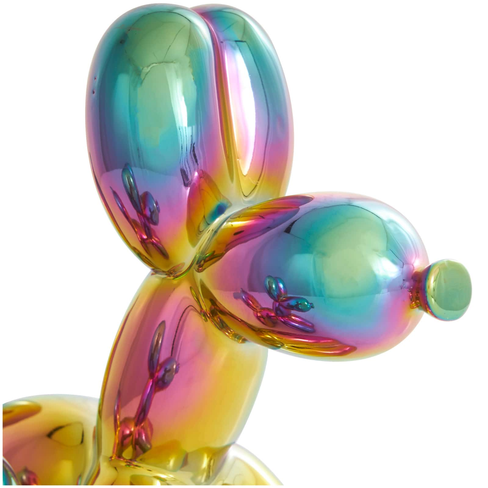 Multicolor Ceramic Dog Balloon Sculpture Set