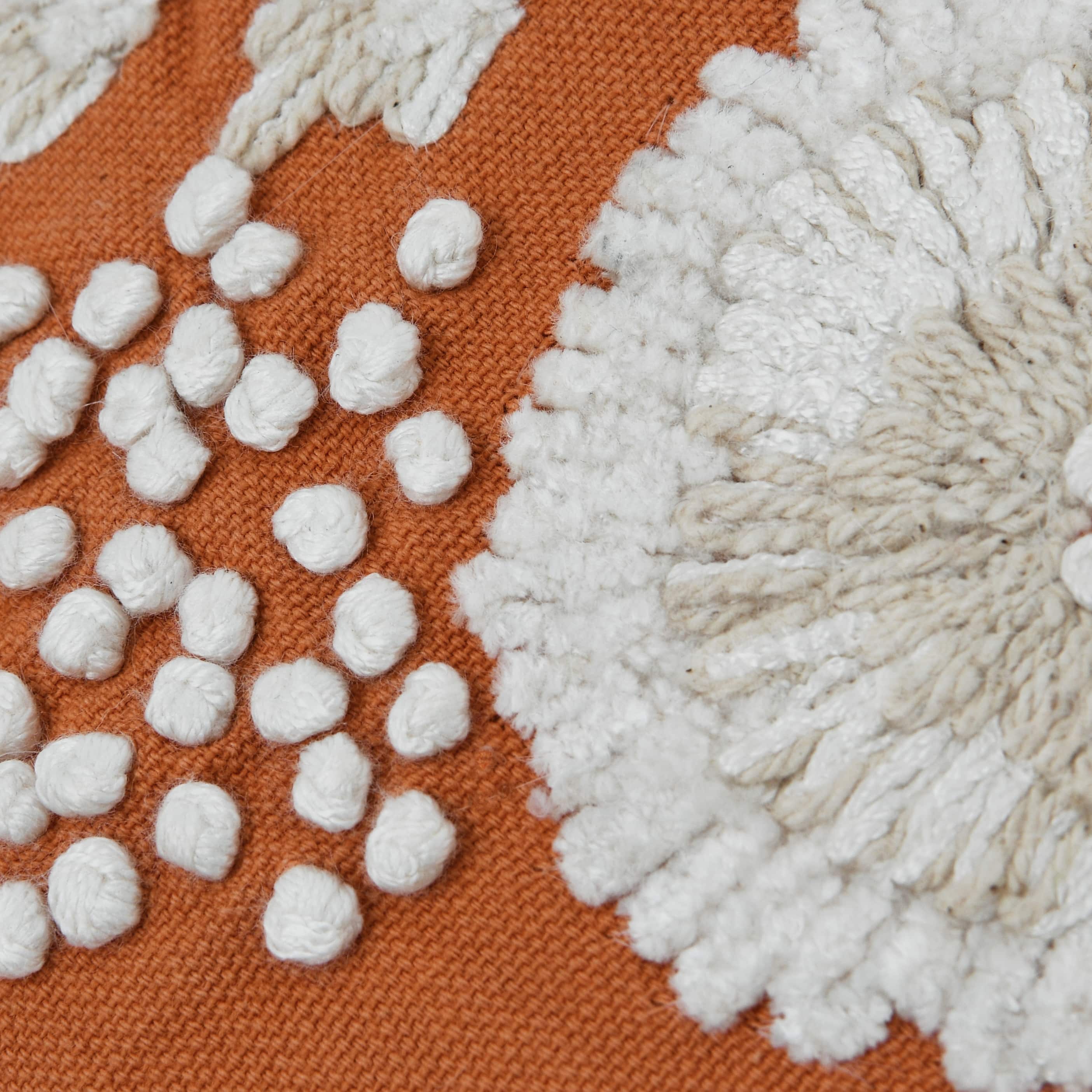 Hello Honey® Embroidered Flowers & French Knots Lumbar Throw Pillow